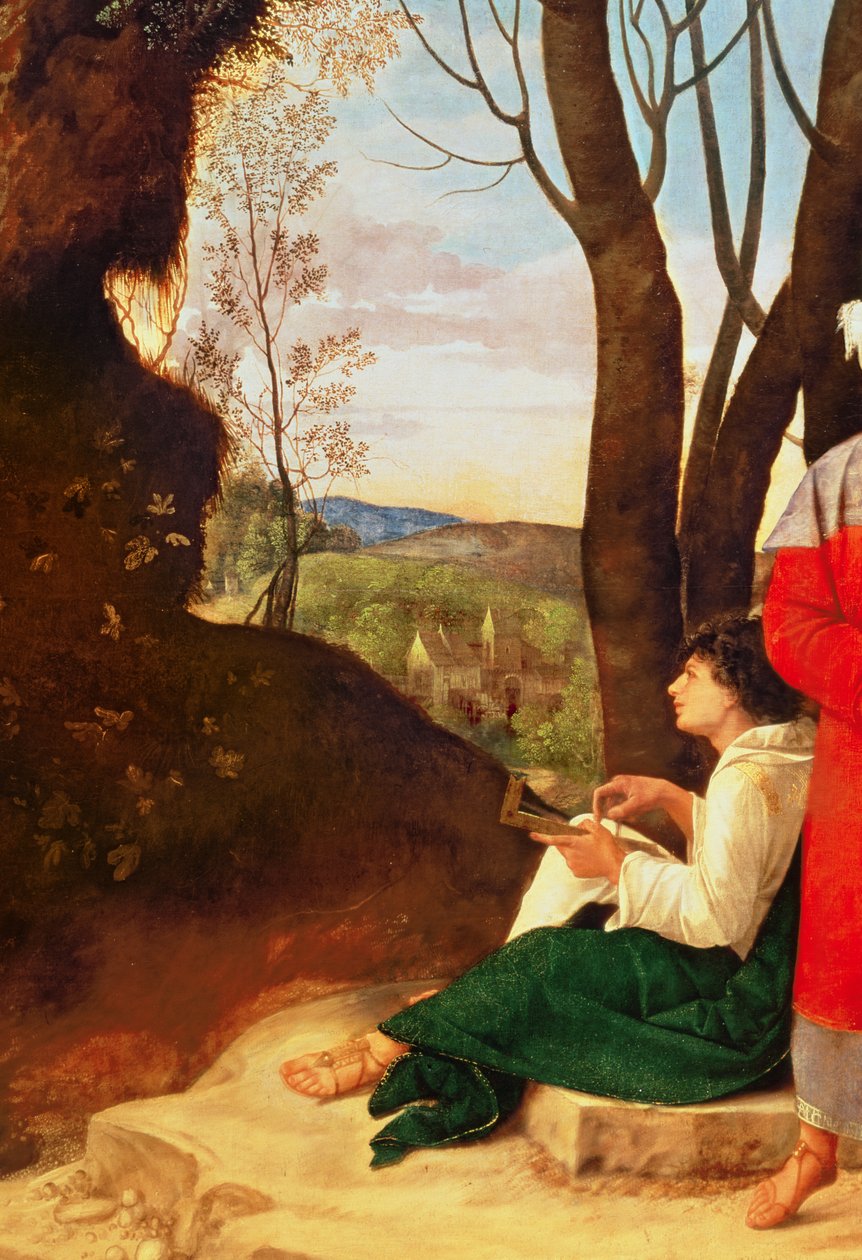 I tre filosofi (dettaglio) da Giorgione da Castelfranco