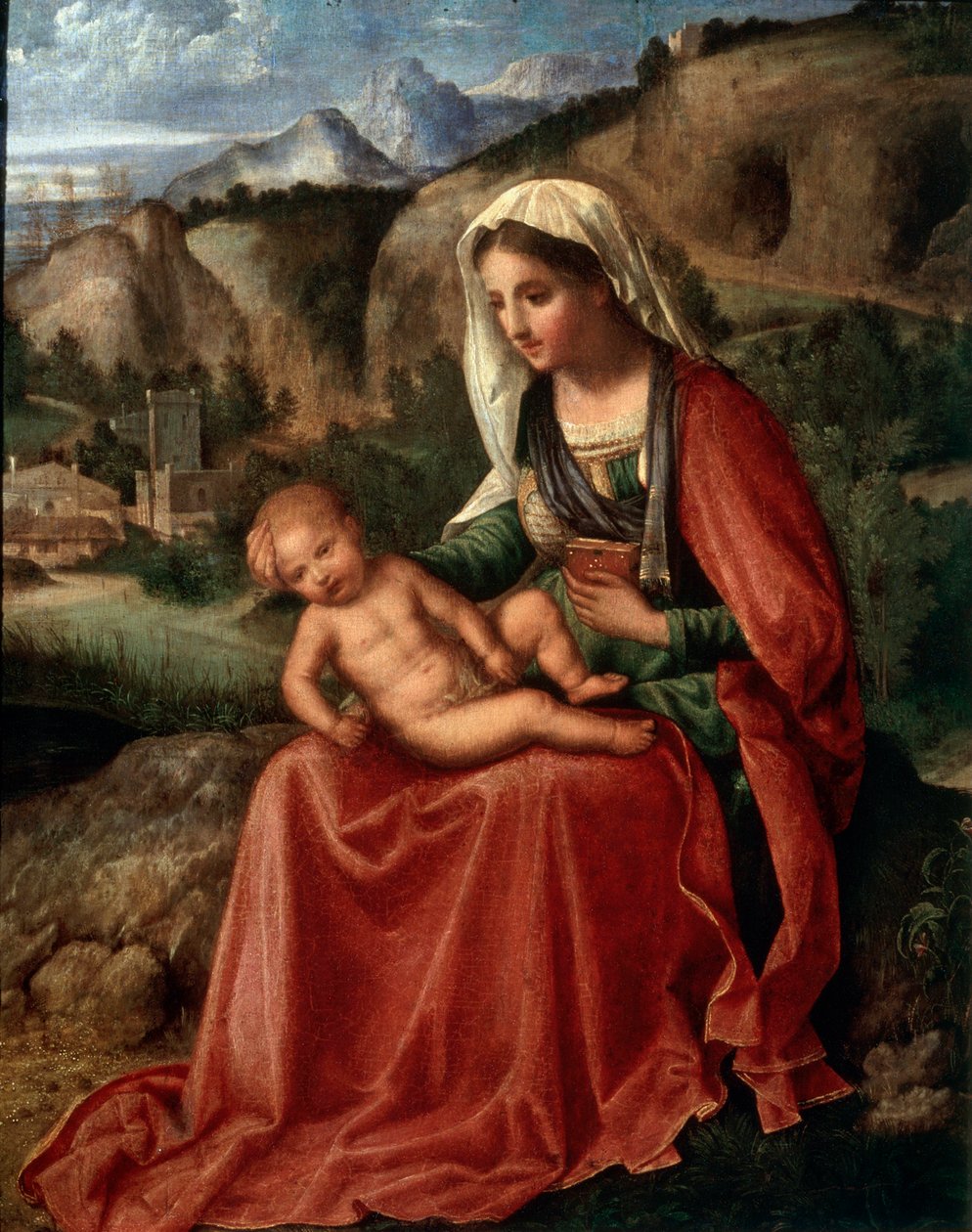 La Vergine e il Bambino in un paesaggio da Giorgione da Castelfranco