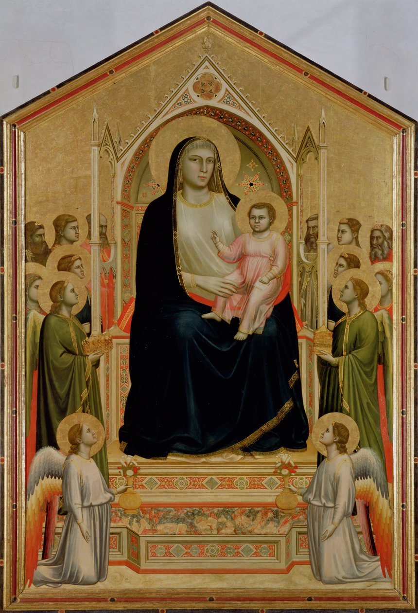 Madonna col Bambino in trono, c.1300-10 (POST-restauro) da Giotto di Bondone