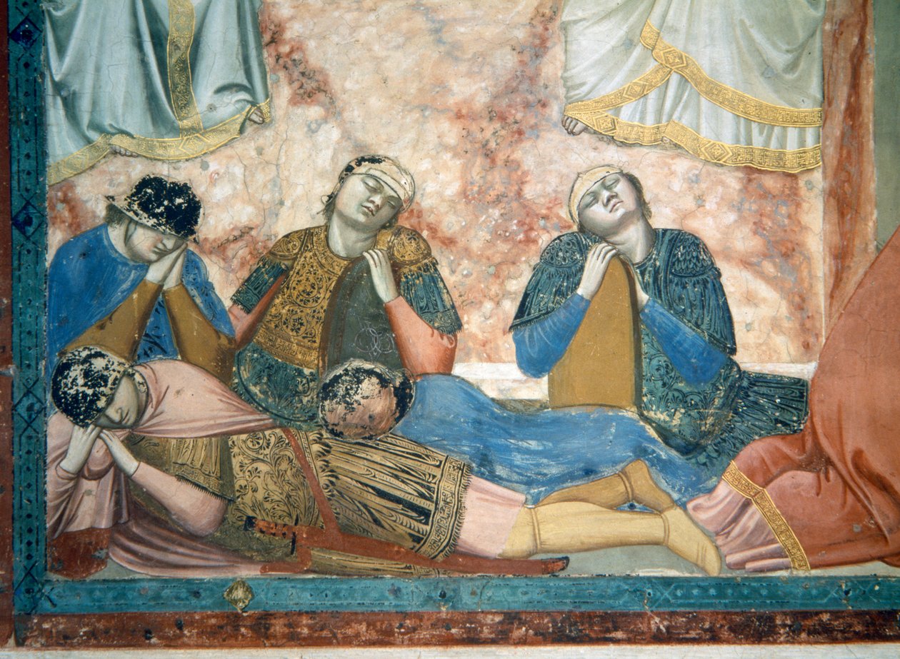 Noli Me Tangere (dettaglio dei soldati dormienti, c.1305) da Giotto di Bondone