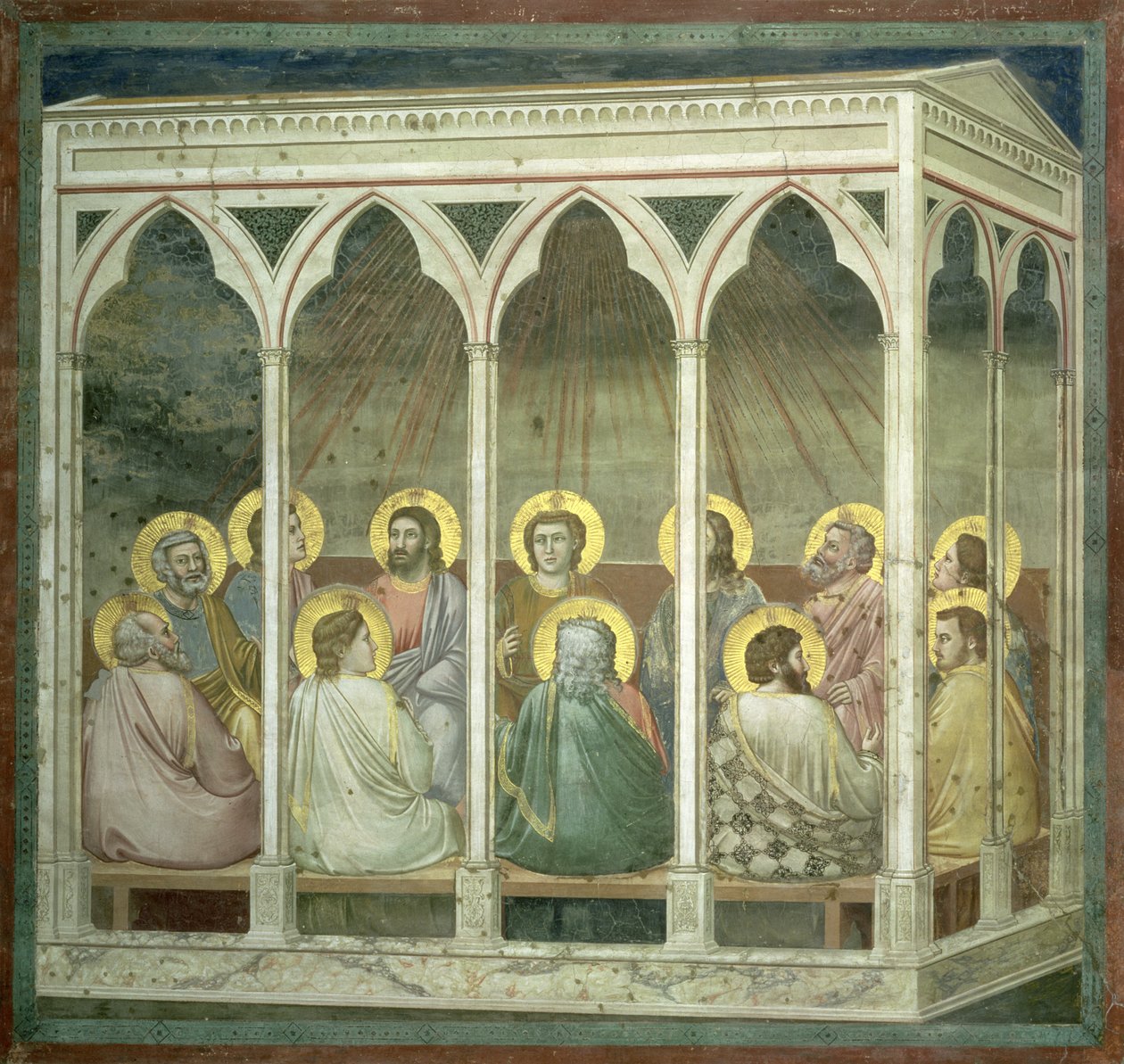 La Pentecoste, c.1305 da Giotto di Bondone