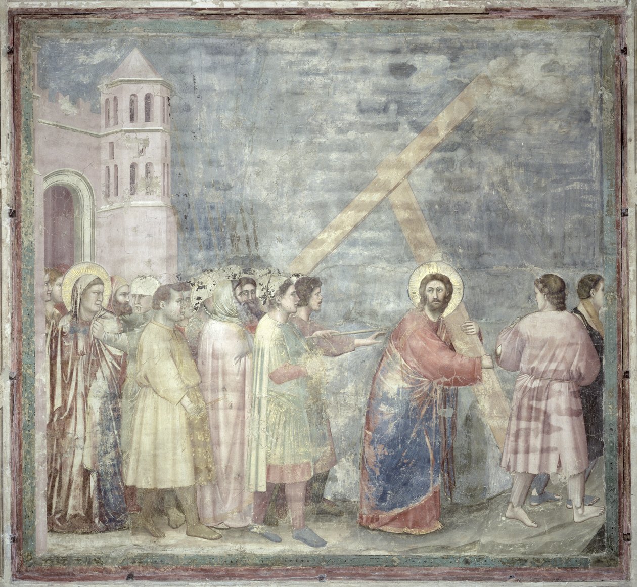 La strada per il Calvario da Giotto di Bondone
