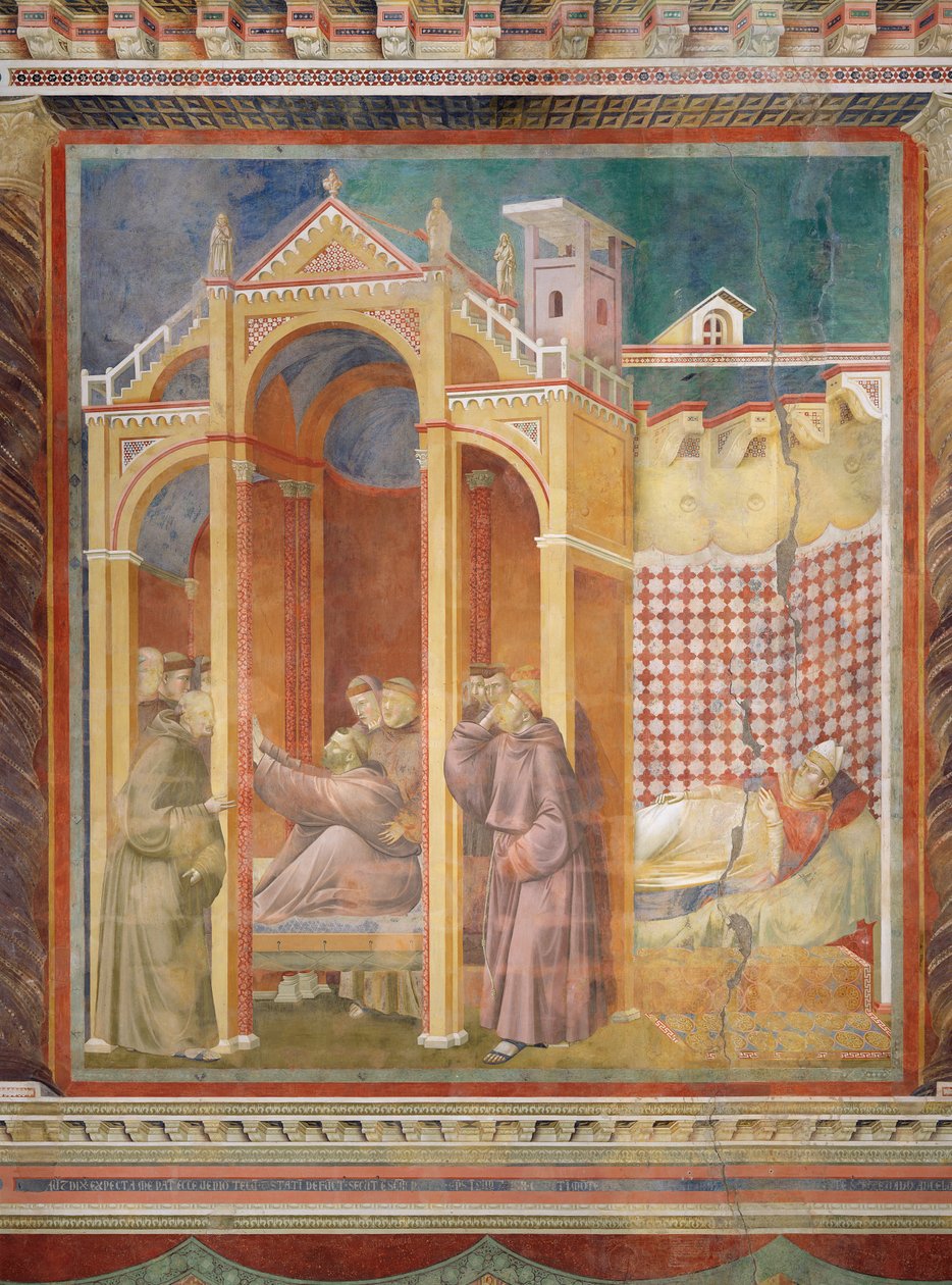 La visione di Frate Agostino e il Vescovo di Assisi, 1297-99 da Giotto di Bondone