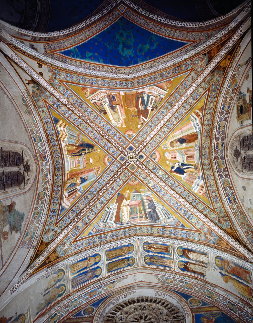 Volta dei Quattro Dottori della Chiesa, c.1297 da Giotto di Bondone
