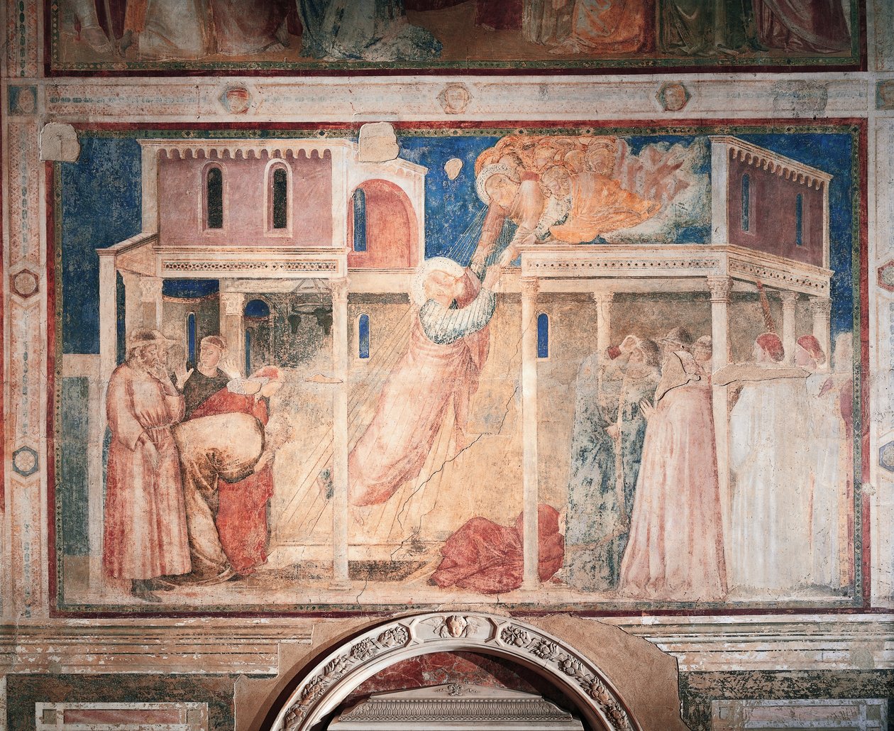 Rapimento di San Giovanni Evangelista (dettaglio) da Giotto (c.1266-1337)