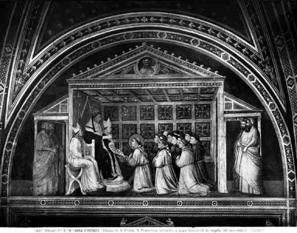Papa Innocenzo III approva la Regola da Giotto (c.1266 1337)