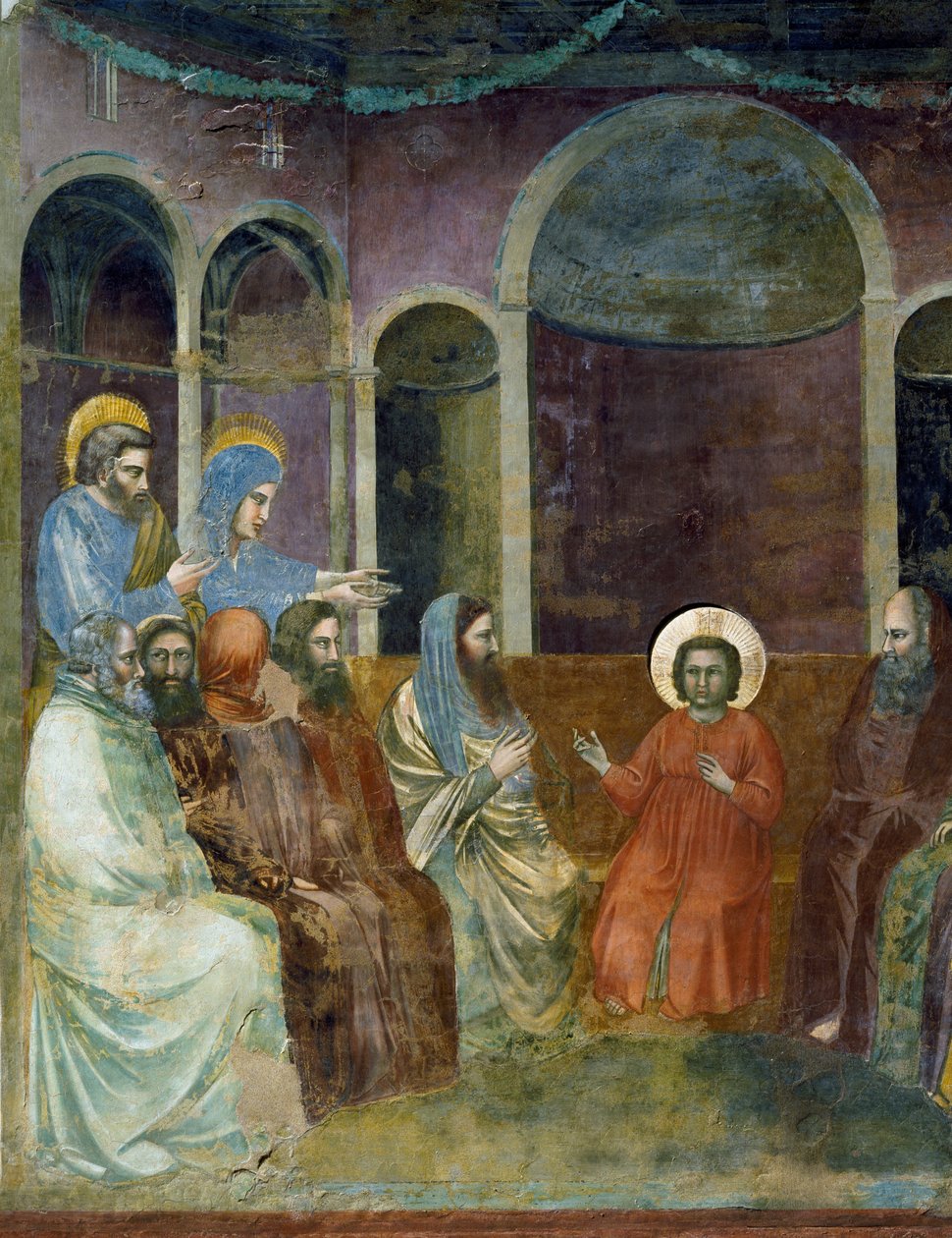 Gesù nel Tempio tra i Dottori, (dettaglio) da Giotto (c.1266 1337)