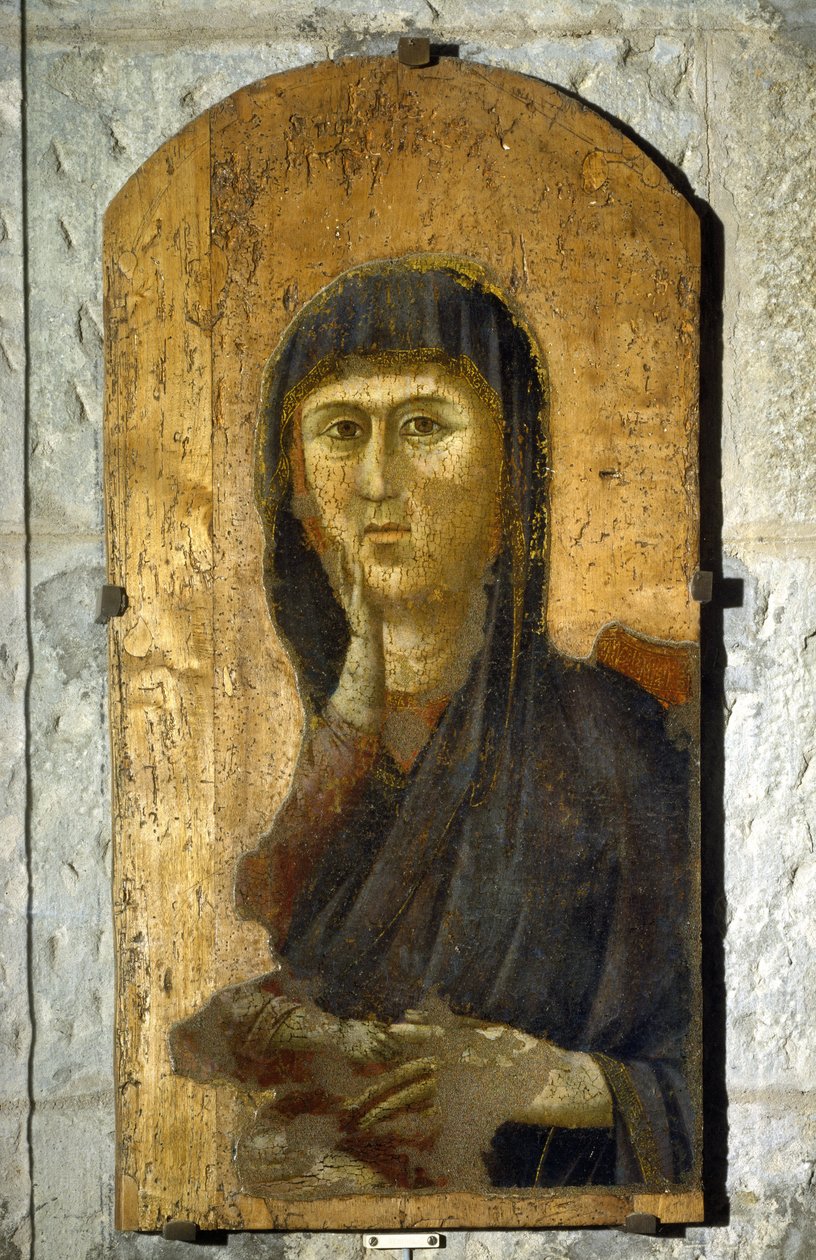 Madonna. Ritratto della Vergine su sfondo dorato. Giotto di Bondone (1267? -1337), circa 1290 da Giotto (c.1266 1337)