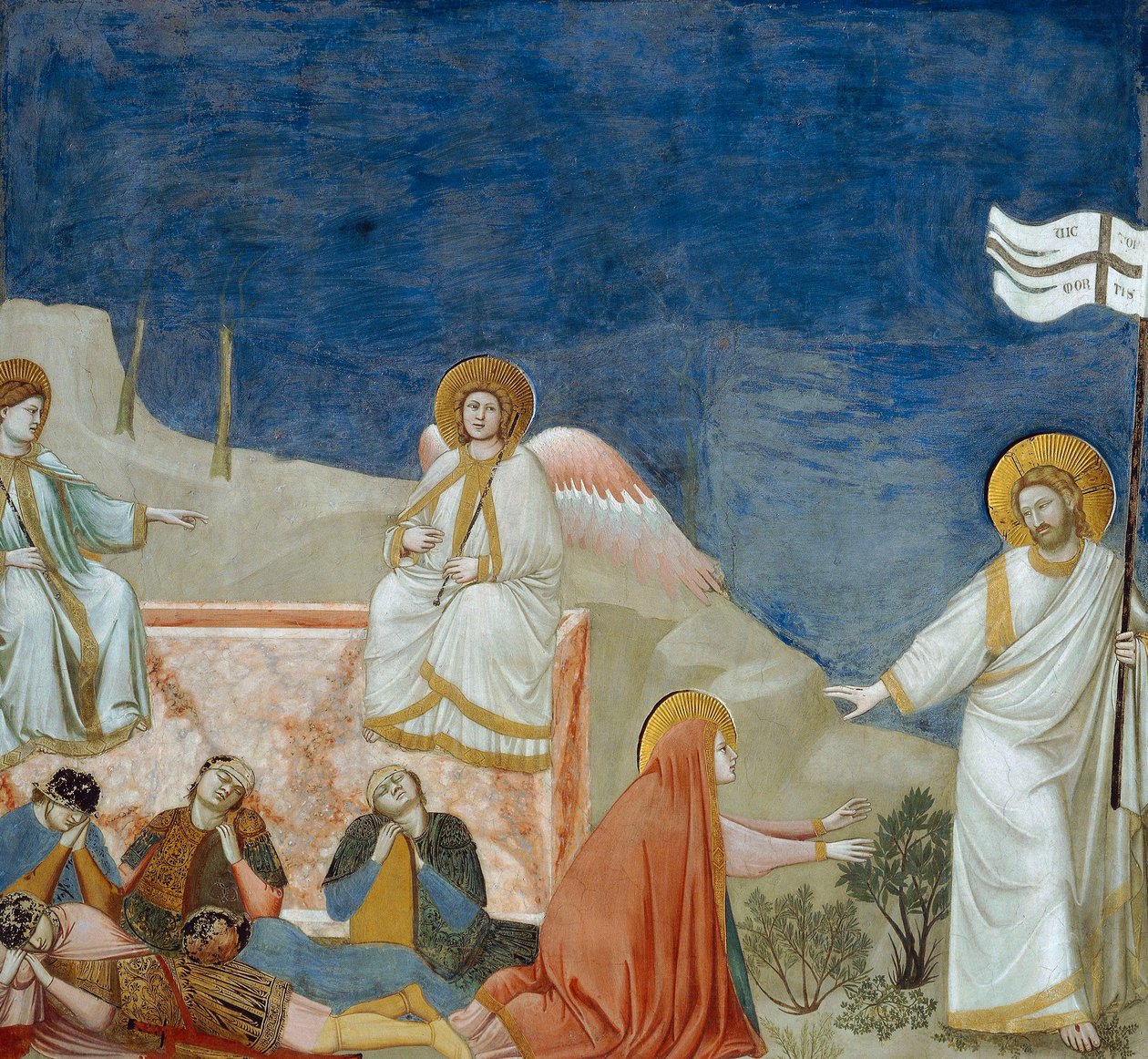 La Resurrezione di Cristo, Dettaglio da Vita e Passione di Cristo, di Giotto da Giotto (c.1266 1337)