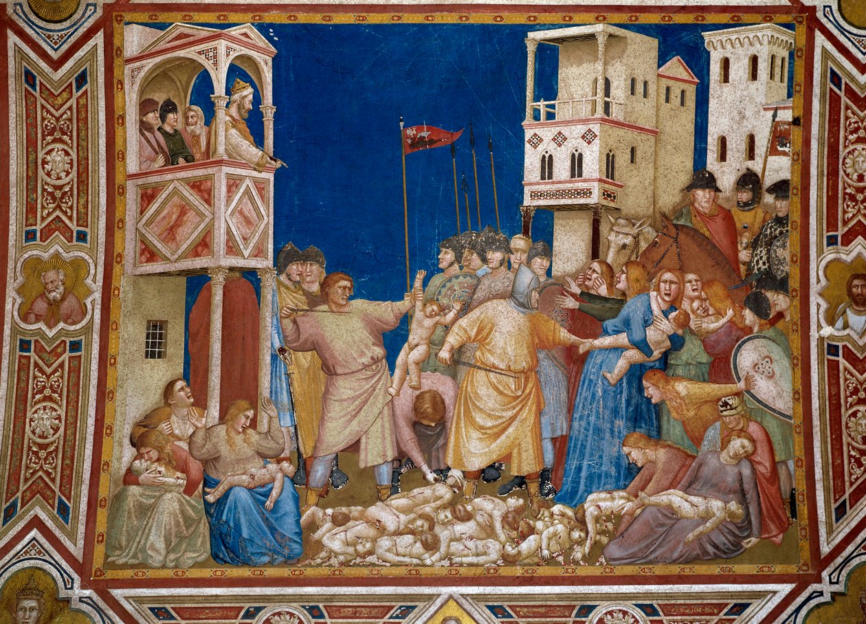 Il massacro degli Innocenti, affresco di Giotto di Bondone da Giotto (c.1266 1337)