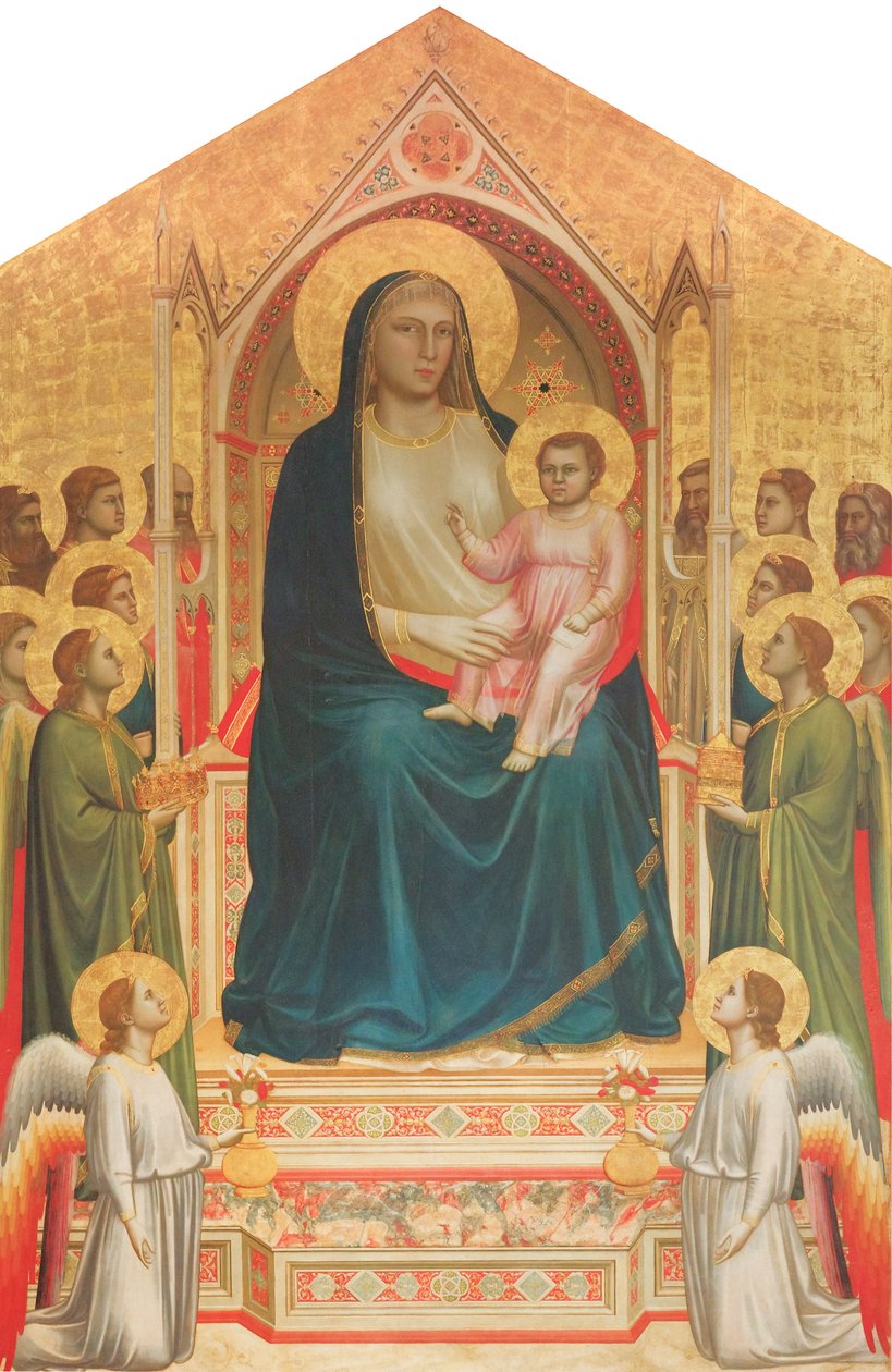 Madonna Enthroned (Ognissanti Madonna) da Giotto