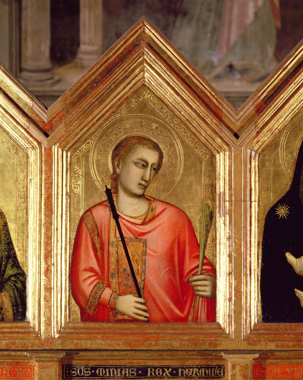 Santo dal Polittico di Santa Reparata (dettaglio) da Giotto di Bondone