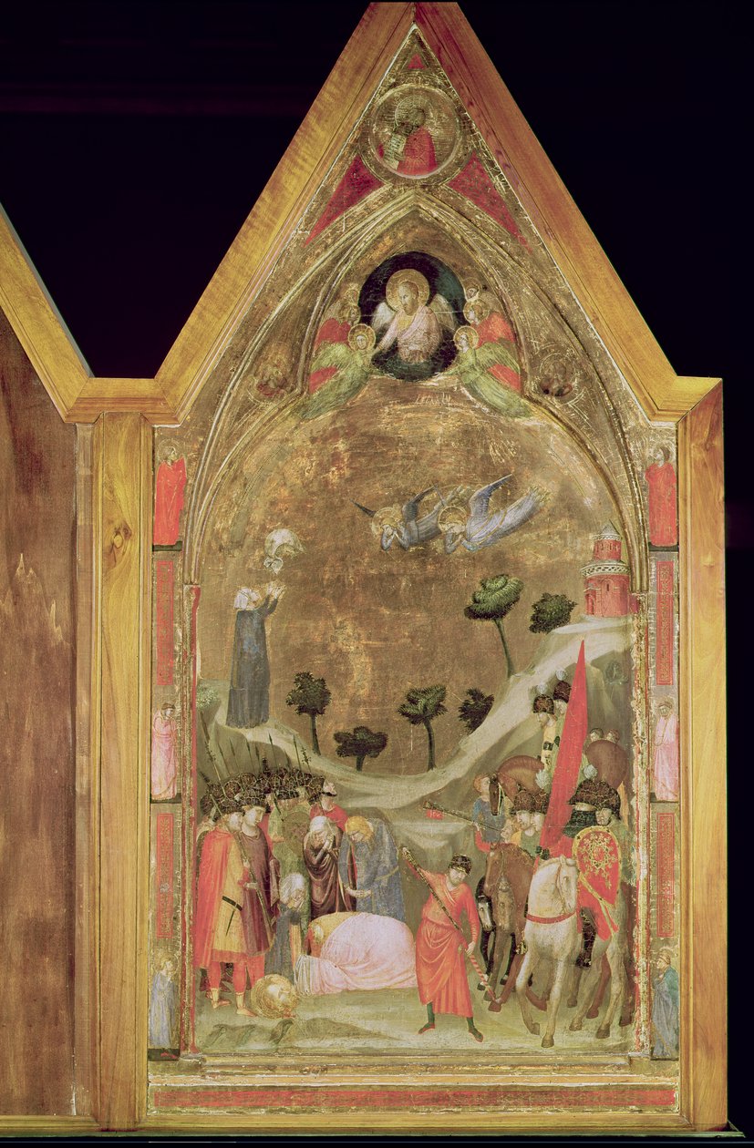 Il martirio di San Paolo, pannello destro del Trittico Stefaneschi, c.1320 da Giotto di Bondone
