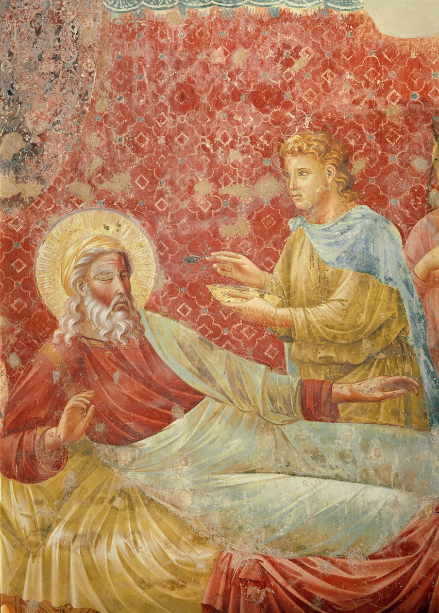 Isacco respinge Esaù, dettaglio di Isacco ed Esaù, c.1288 (dettaglio) da Giotto di Bondone