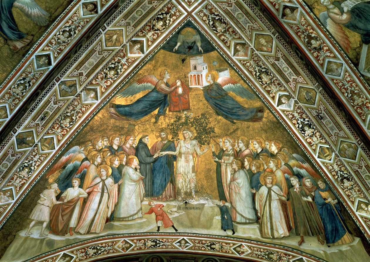 Il matrimonio mistico di San Francesco con la Santa Povertà da Giotto di Bondone school of Giotto di Bondone school of