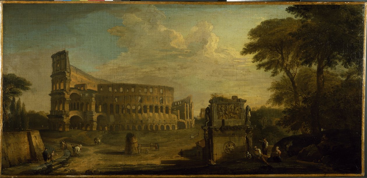 Veduta del Colosseo, Roma da Giovani Paolo (attr. to) Panini