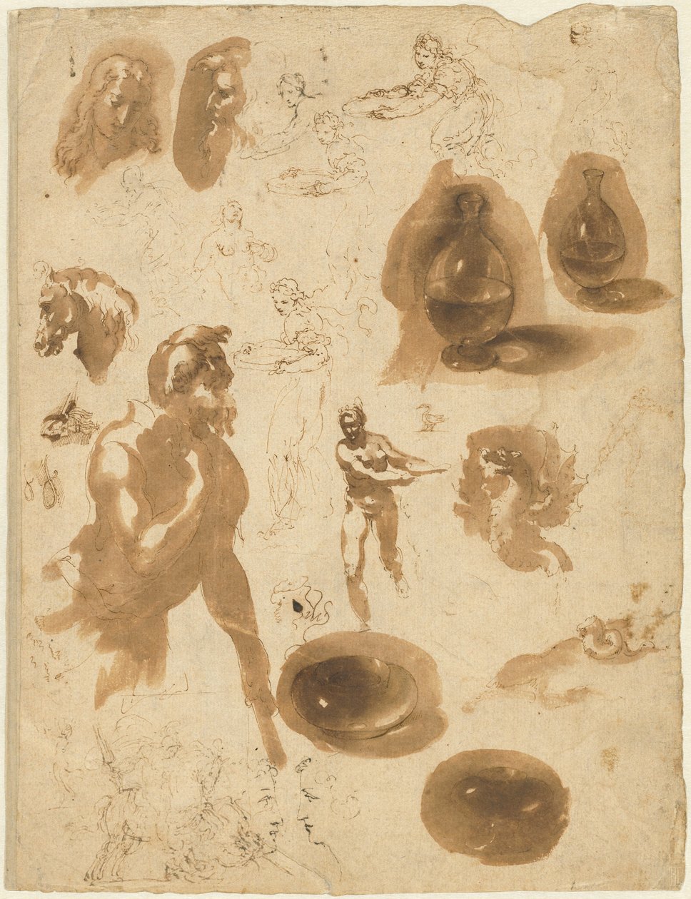 Foglio di studi da Ambrogio Giovanni Figino