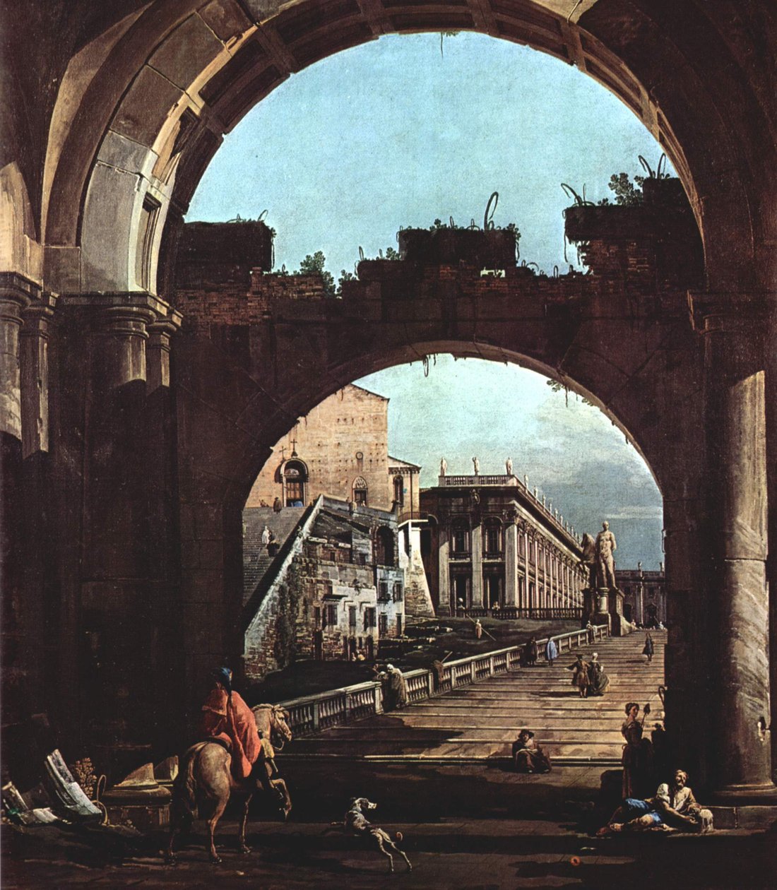 Capriccio Romano, Campidoglio da Giovanni Antonio Canal