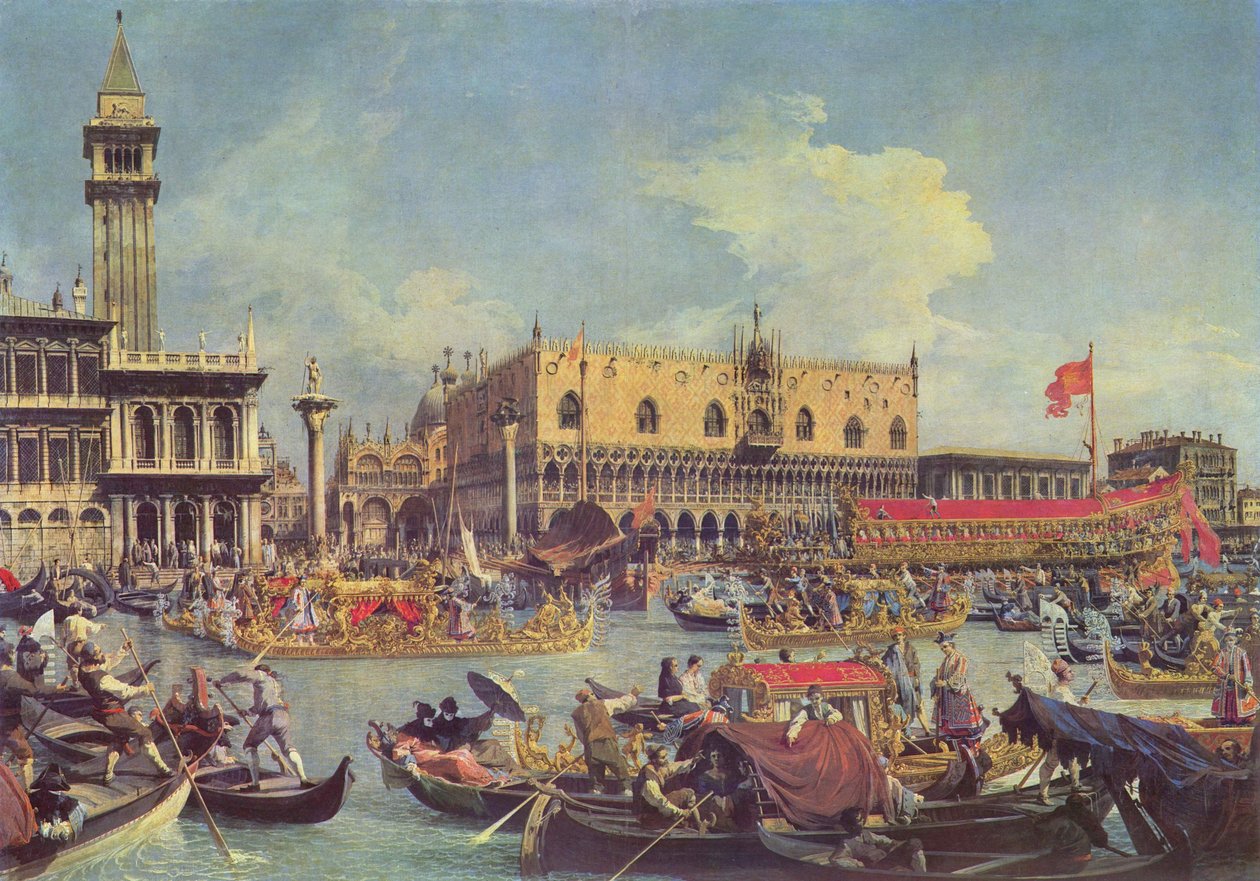 Il Bucintoro davanti al Palazzo Ducale da Giovanni Antonio Canal