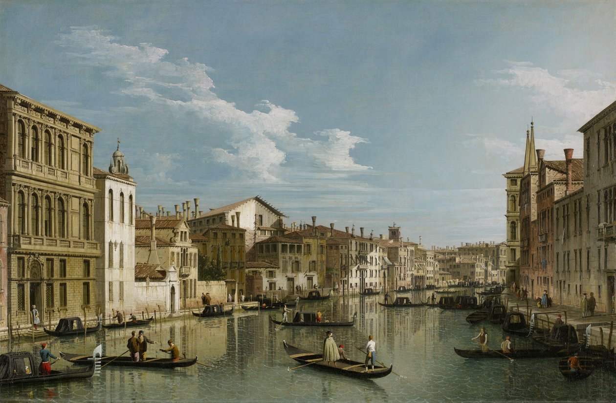 Canale Grande da Palazzo Flangini a Palazzo Bembo da Giovanni Antonio Canal