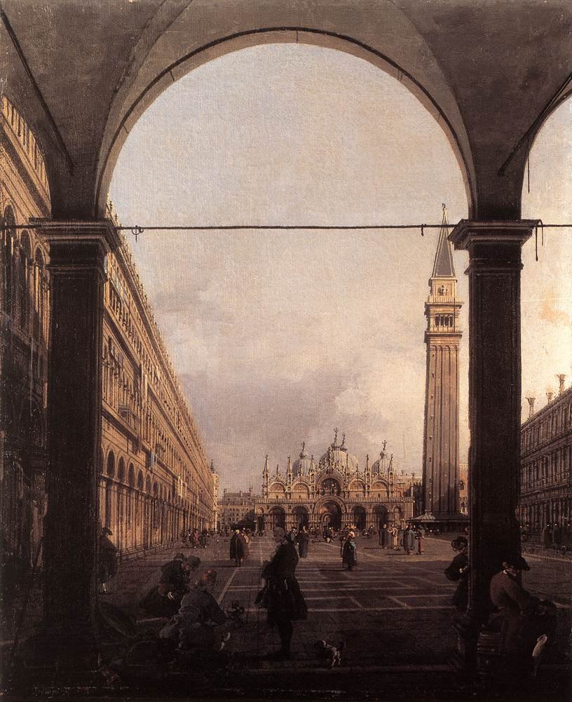 Piazza San Marco vista da nord-ovest da Giovanni Antonio Canal