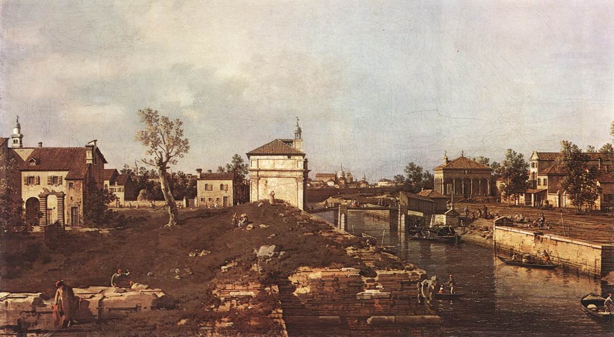 Il Canale della Brenta a Padova da Giovanni Antonio Canal