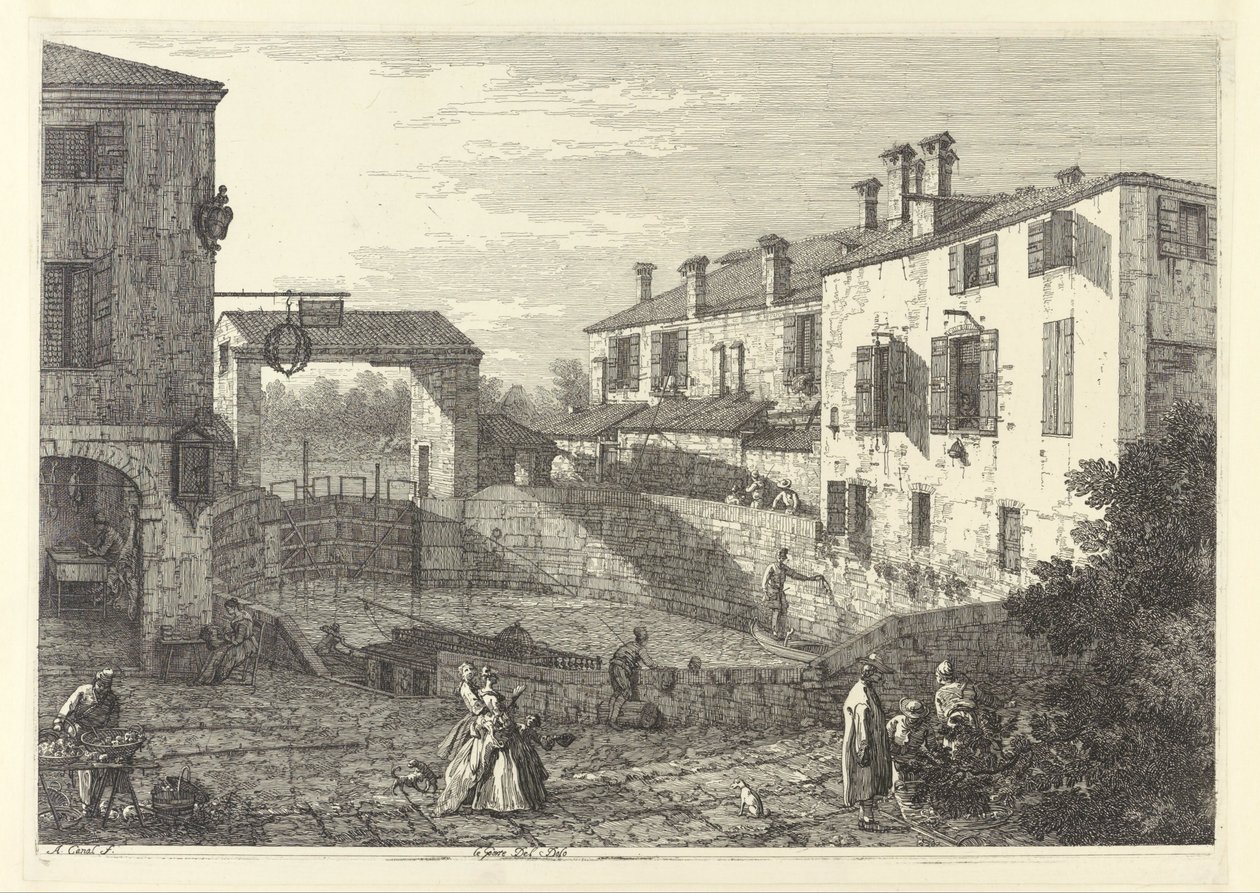 Le chiuse a Dolo da Giovanni Antonio Canal