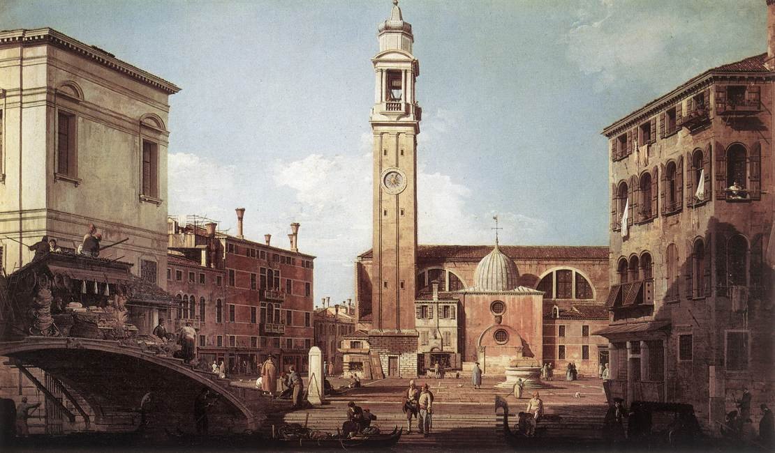 Veduta del Campo Santi Apostoli da Giovanni Antonio Canal