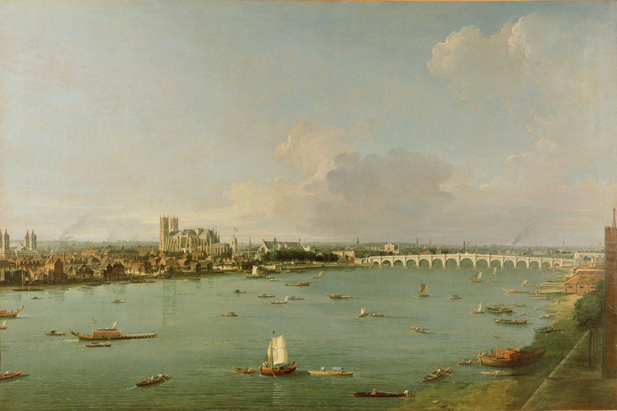 Vista del Tamigi da sud del fiume da Giovanni Antonio Canal