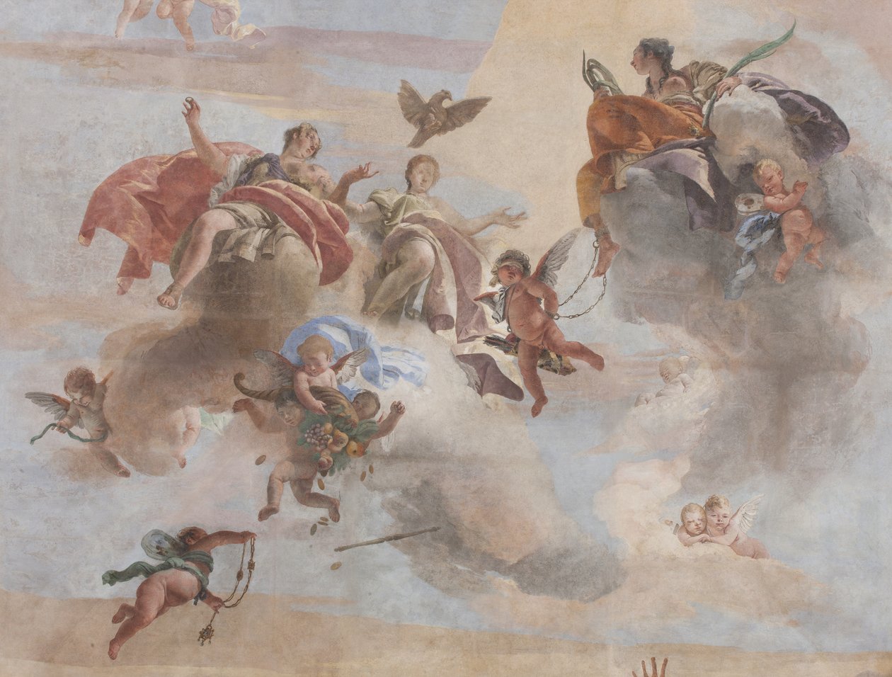La caduta dei demoni, Storie di Scipione, dettaglio, 1731 (dettaglio) da Giovanni Battista Tiepolo