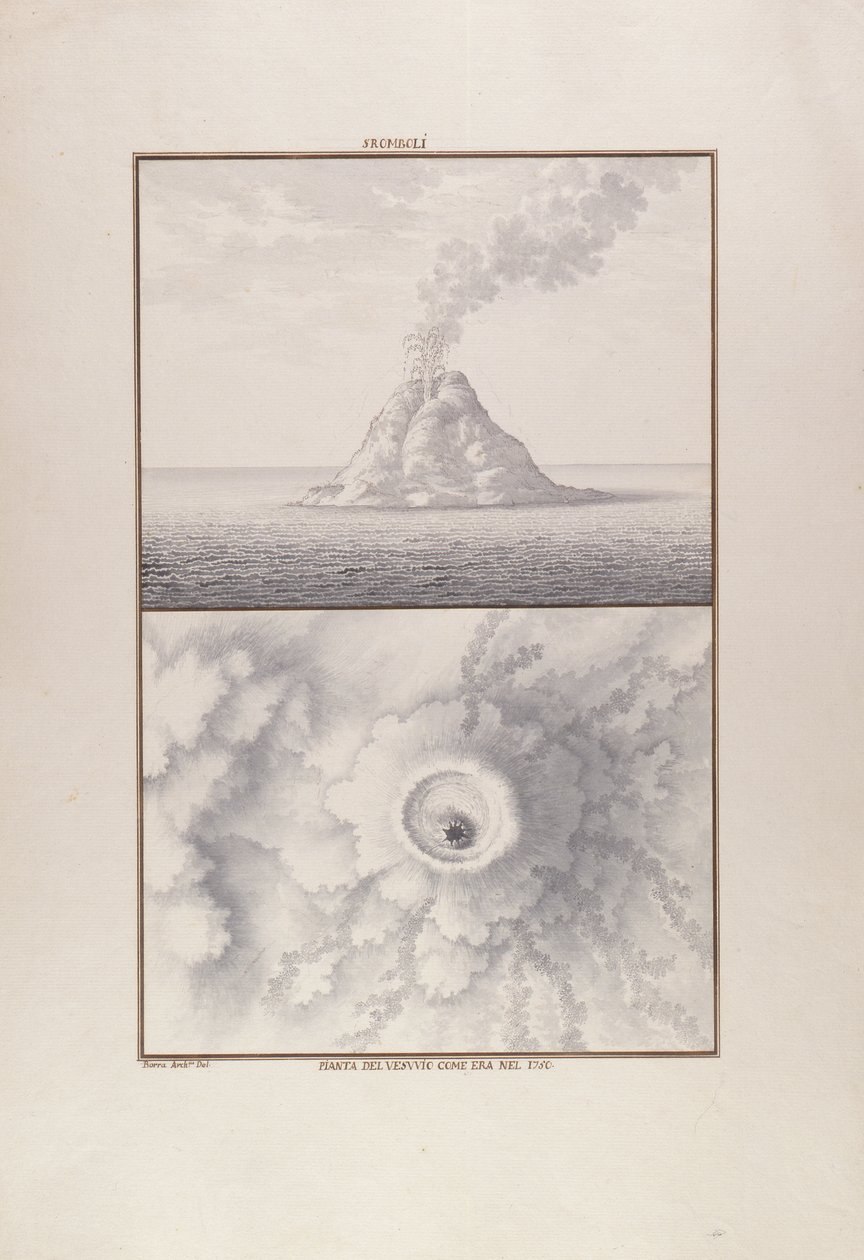 Stromboli, 1750 da Giovanni Battista Borra