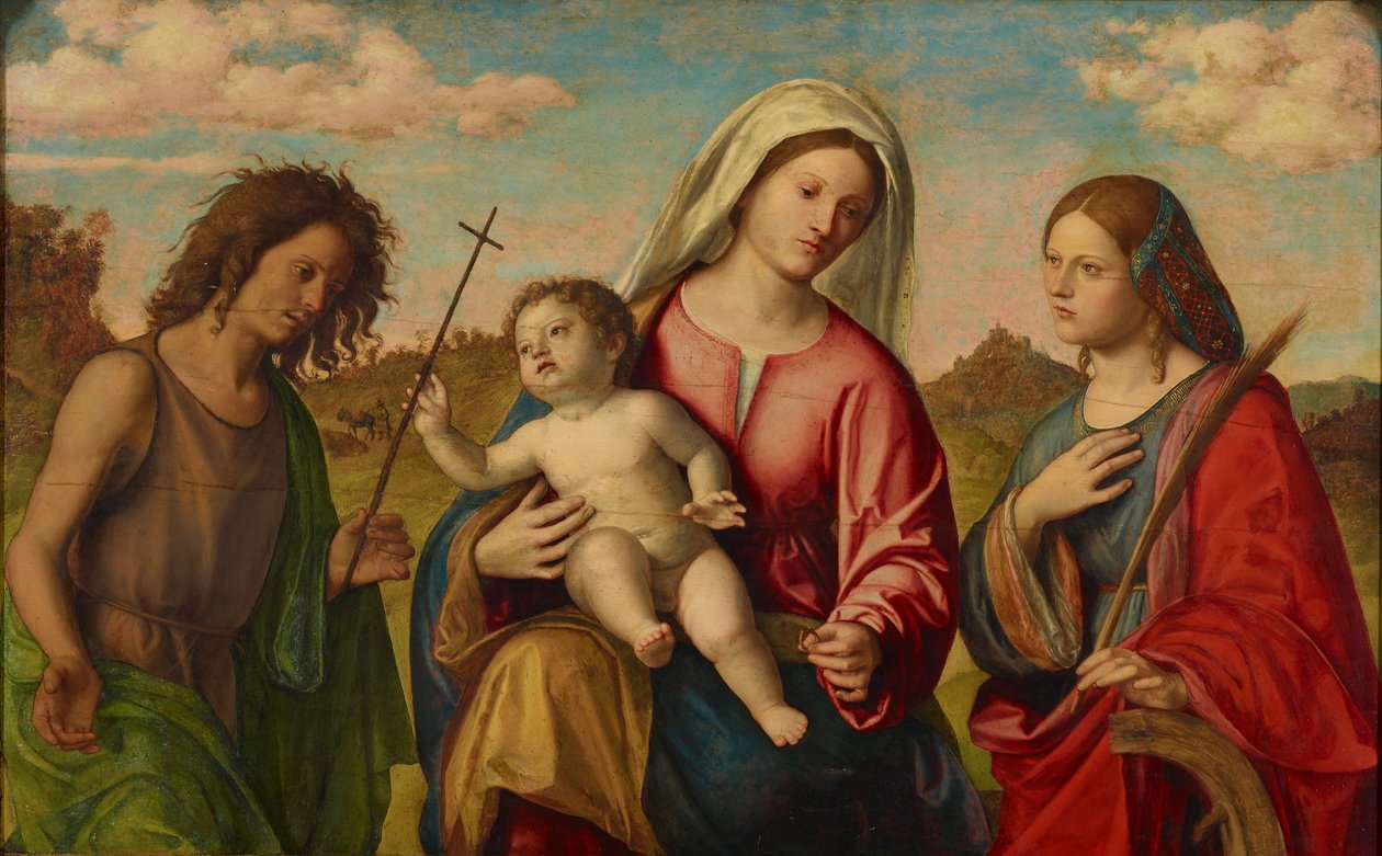 Vergine e Bambino con Santa Caterina e San Giovanni Battista, ca. 1515 da Giovanni Battista Cima da Conegliano