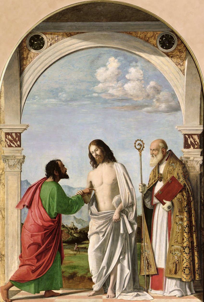 San Tommaso dubbioso con San Magno, c.1504-05 da Giovanni Battista Cima da Conegliano