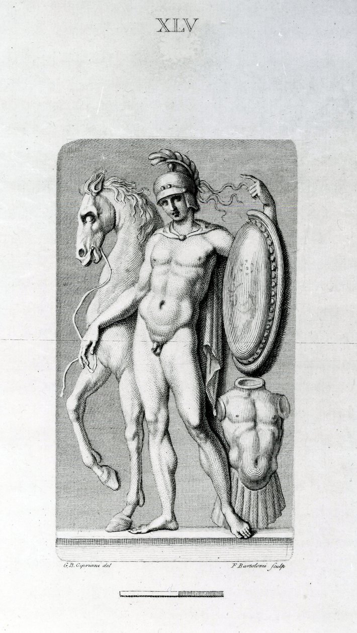 Nudo maschile, XVIII secolo da Giovanni Battista Cipriani