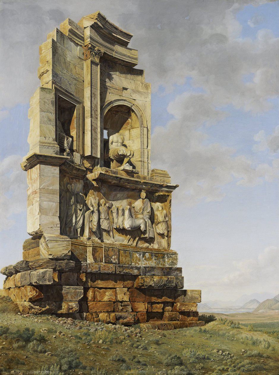 Il monumento a Filopappo, Atene da Giovanni Battista Lusieri