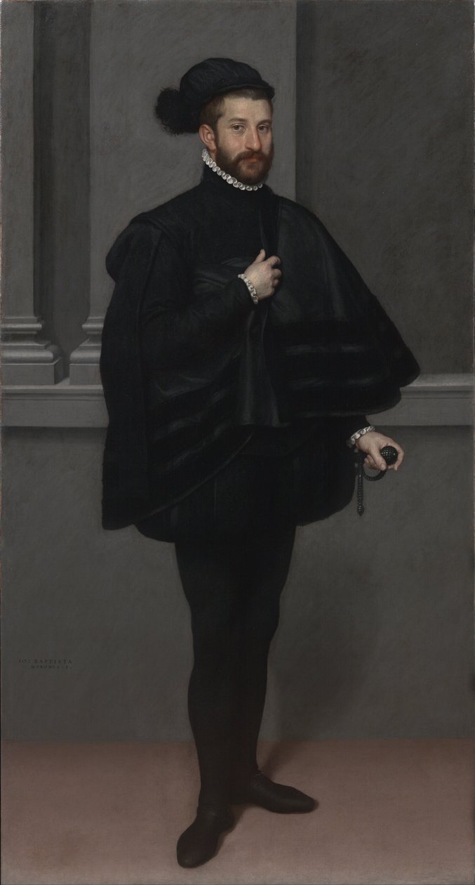 Il cavaliere in nero da Giovanni Battista Moroni