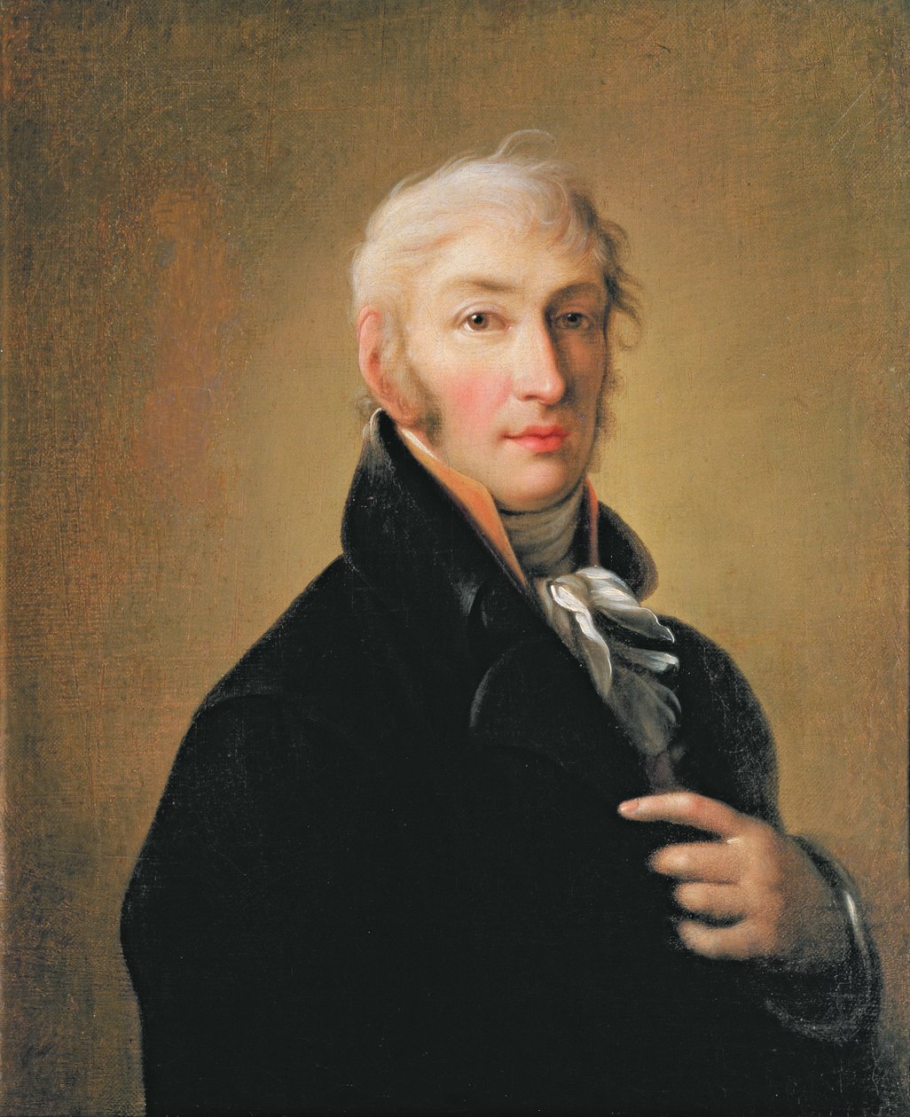 Ritratto di Nikolay Mikhaylovich Karamzin (1766-1826), 1805 da Giovanni Battista Ortolani Damon