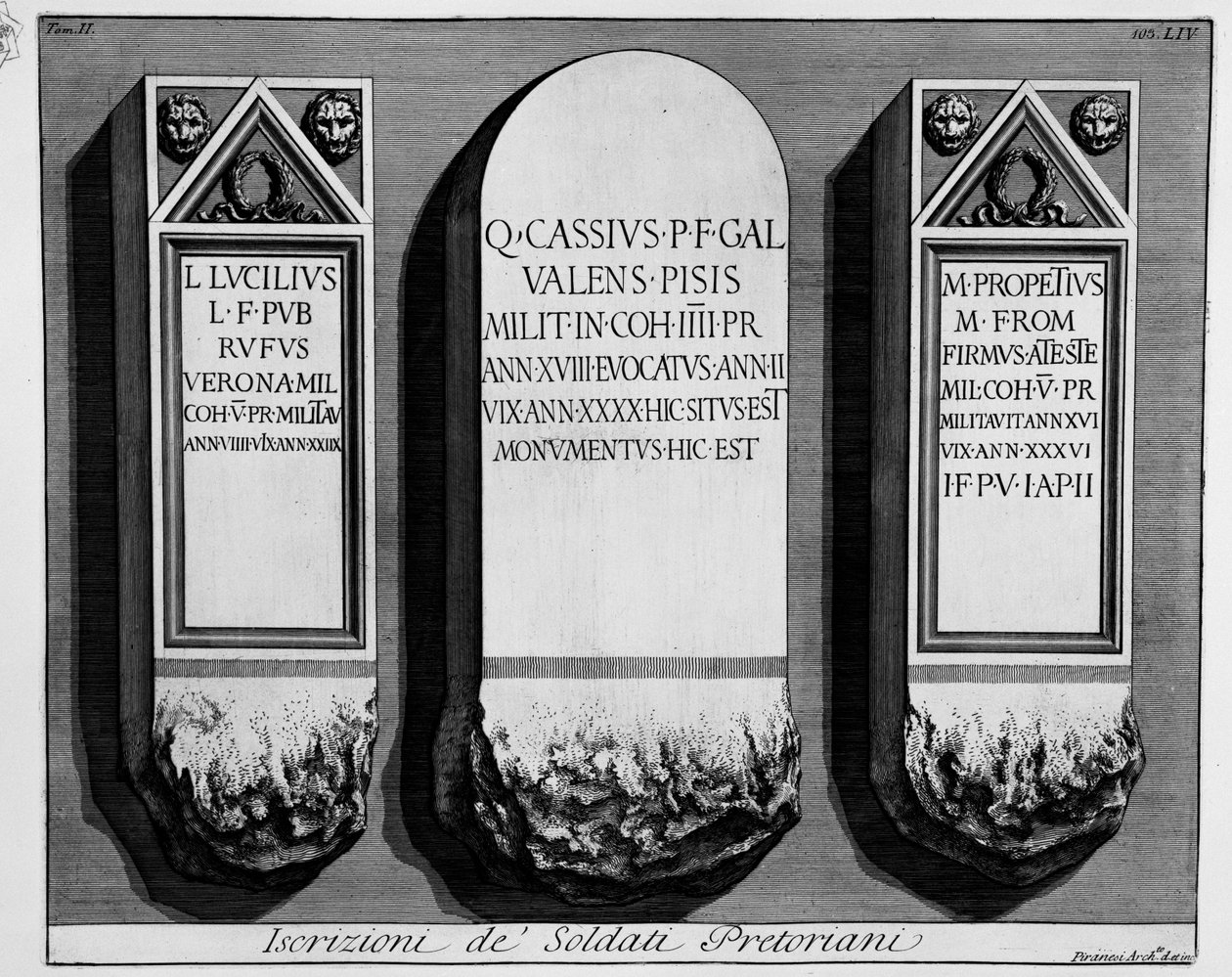 A sinistra da Giovanni Battista Piranesi