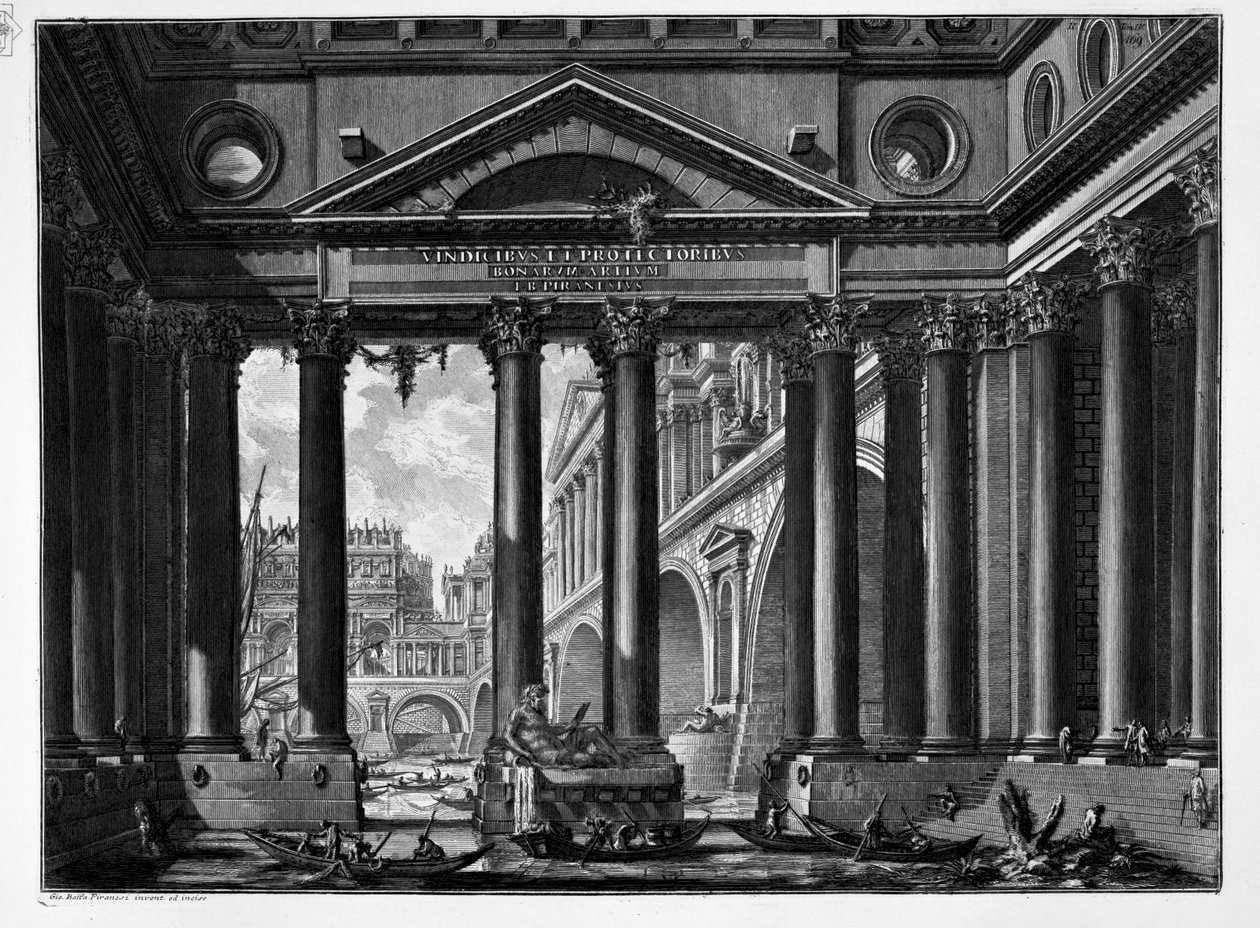Secondo frontespizio per 4 volumi da Giovanni Battista Piranesi