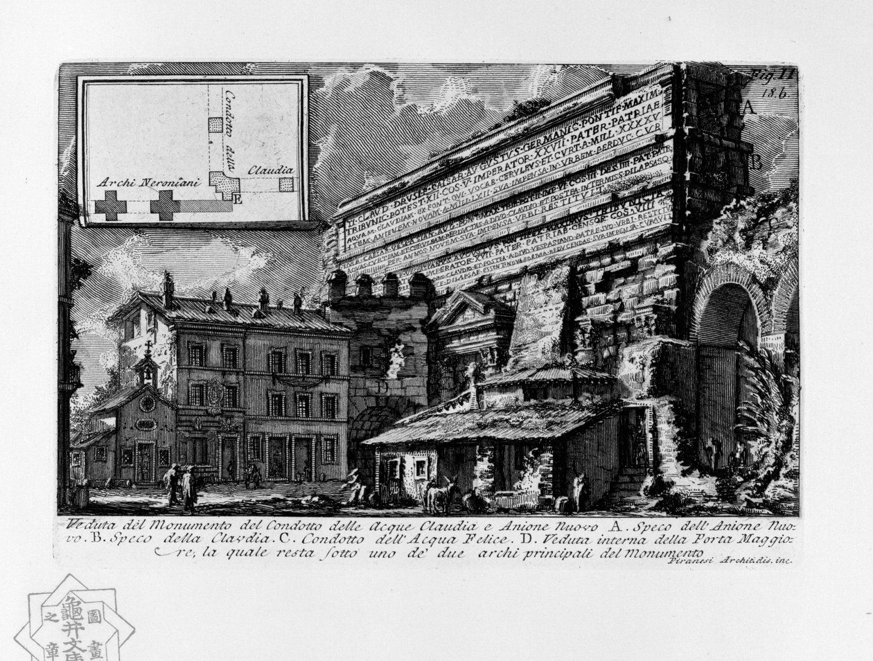 Aqua Claudia da Giovanni Battista Piranesi