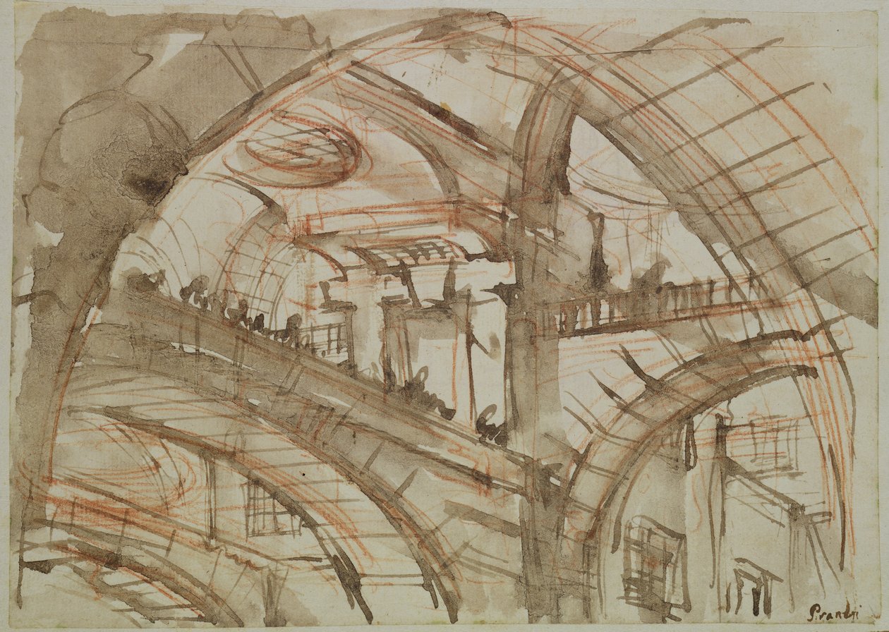 Disegno di una prigione immaginaria da Giovanni Battista Piranesi