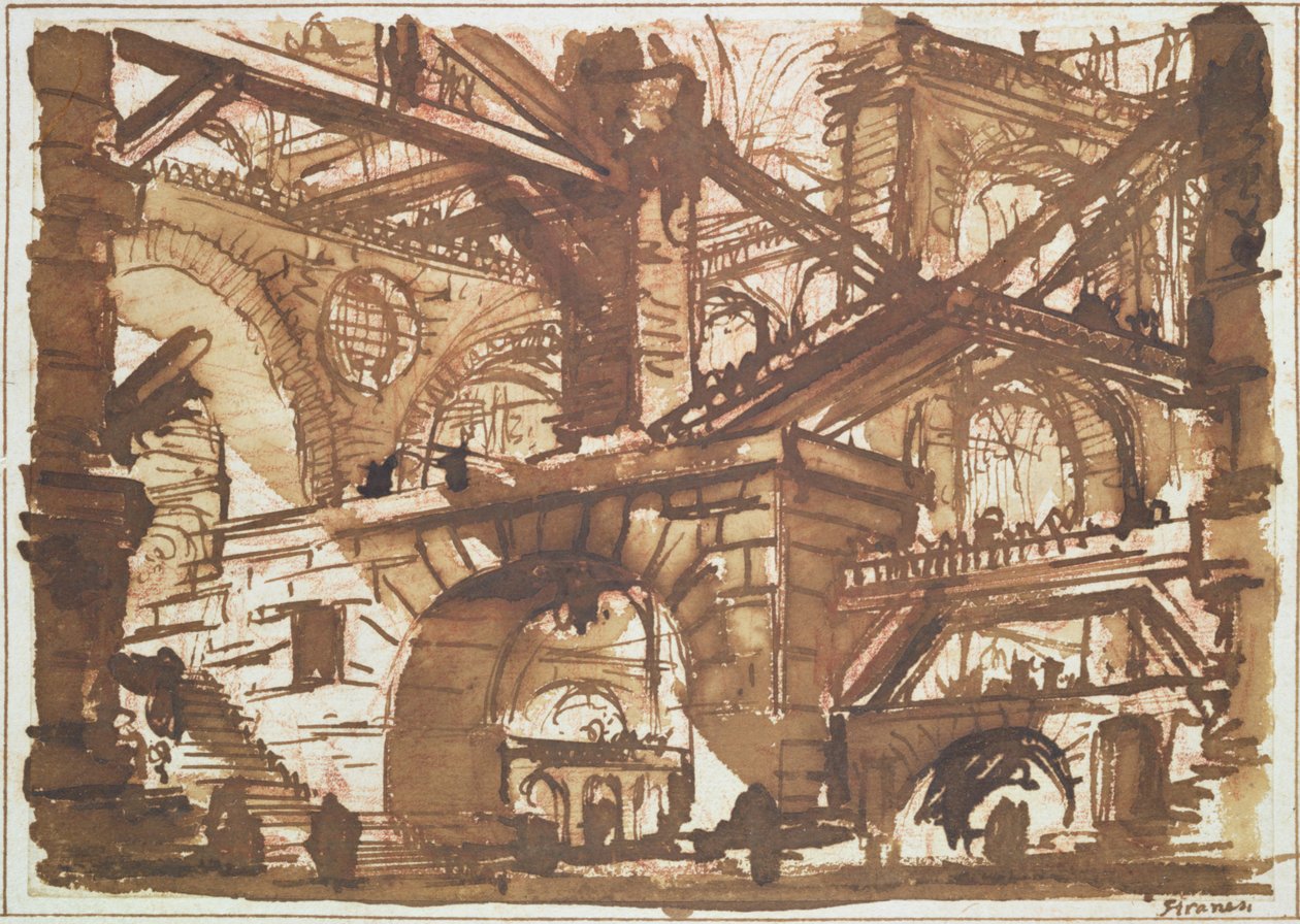 Disegno di una prigione immaginaria da Giovanni Battista Piranesi