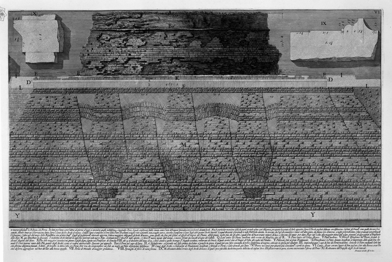 Mausoleo di Adriano da Giovanni-Battista Piranesi