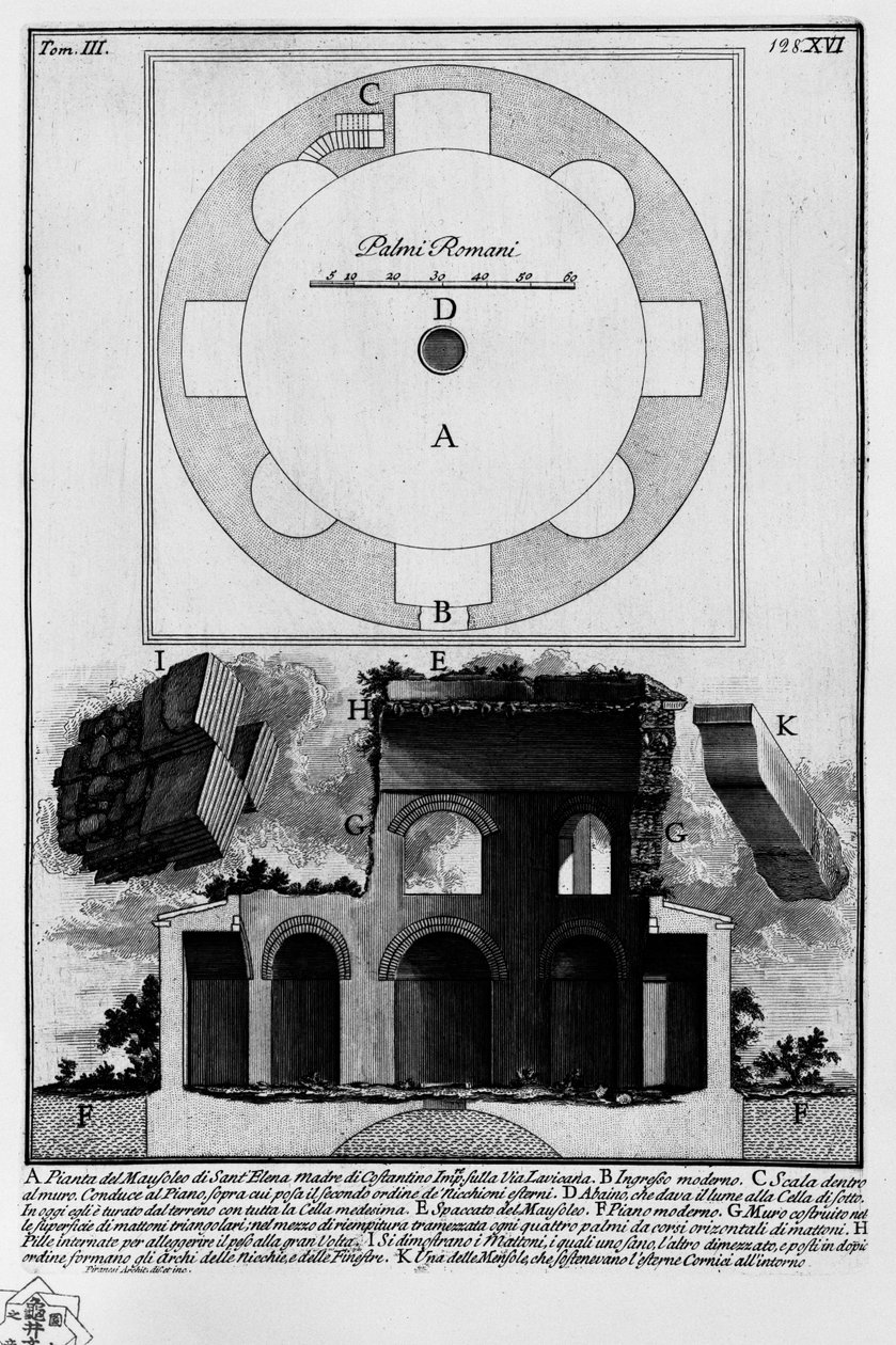 Mausoleo di Elena da Giovanni Battista Piranesi