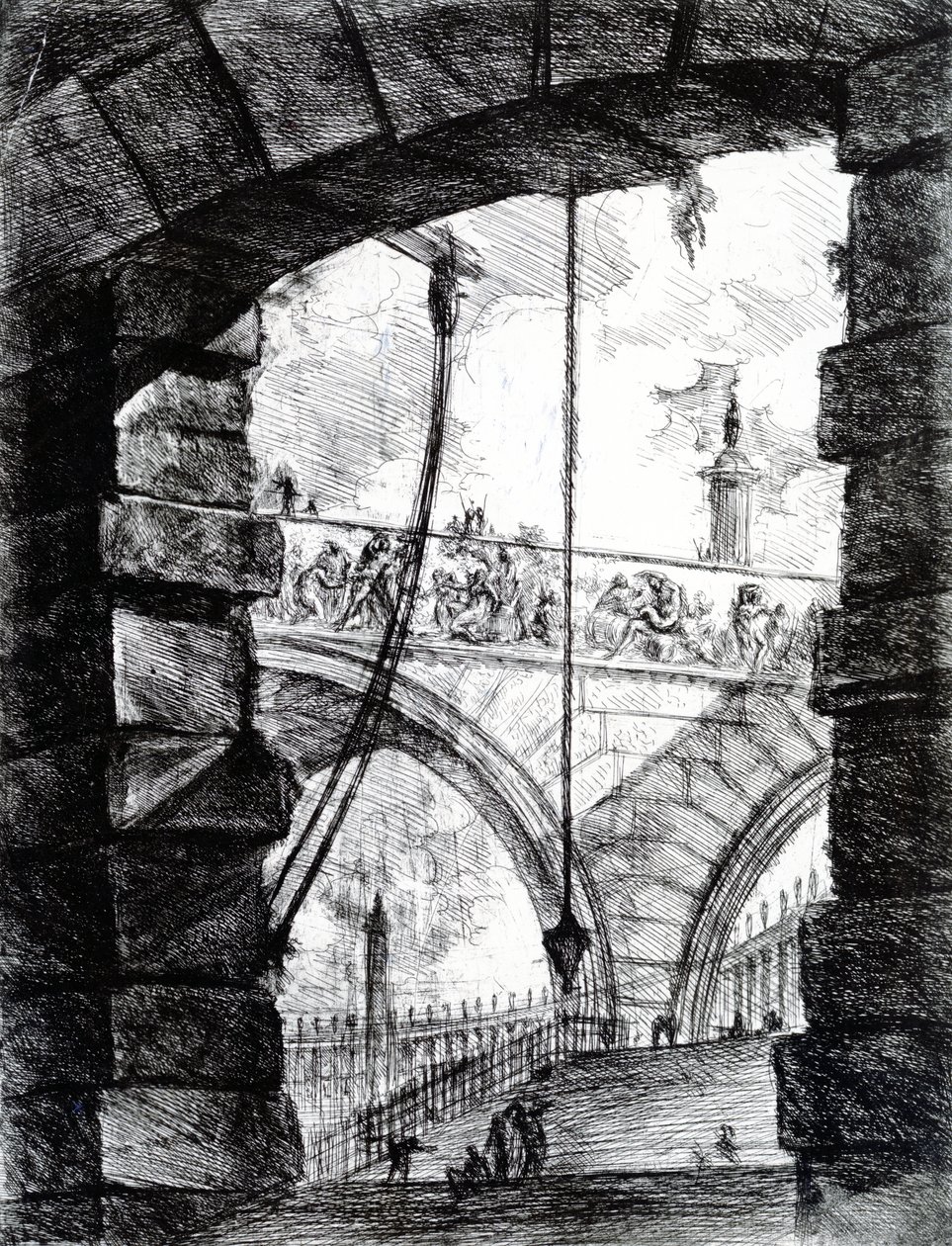 Tavola 4 dalla serie Carceri, 1761 da Giovanni Battista Piranesi