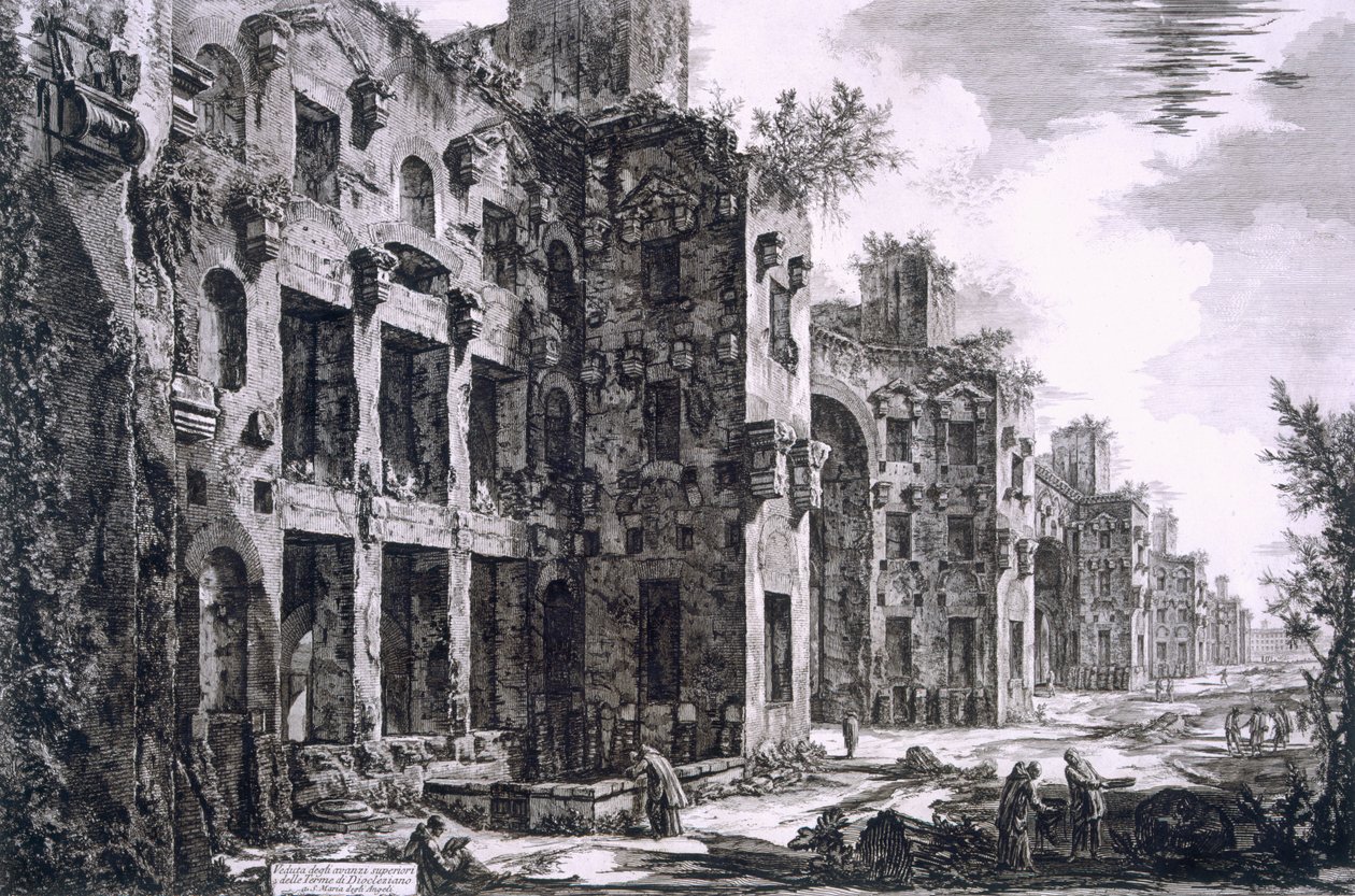 Le terme di Diocleziano, 1743 da Giovanni Battista Piranesi