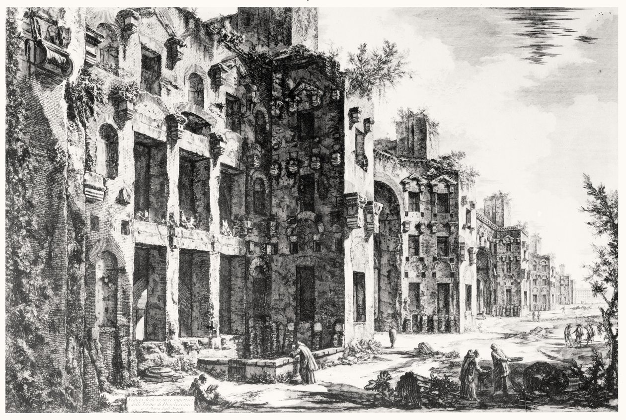 Veduta del Frigidarium alle Terme di Diocleziano, dalla serie 