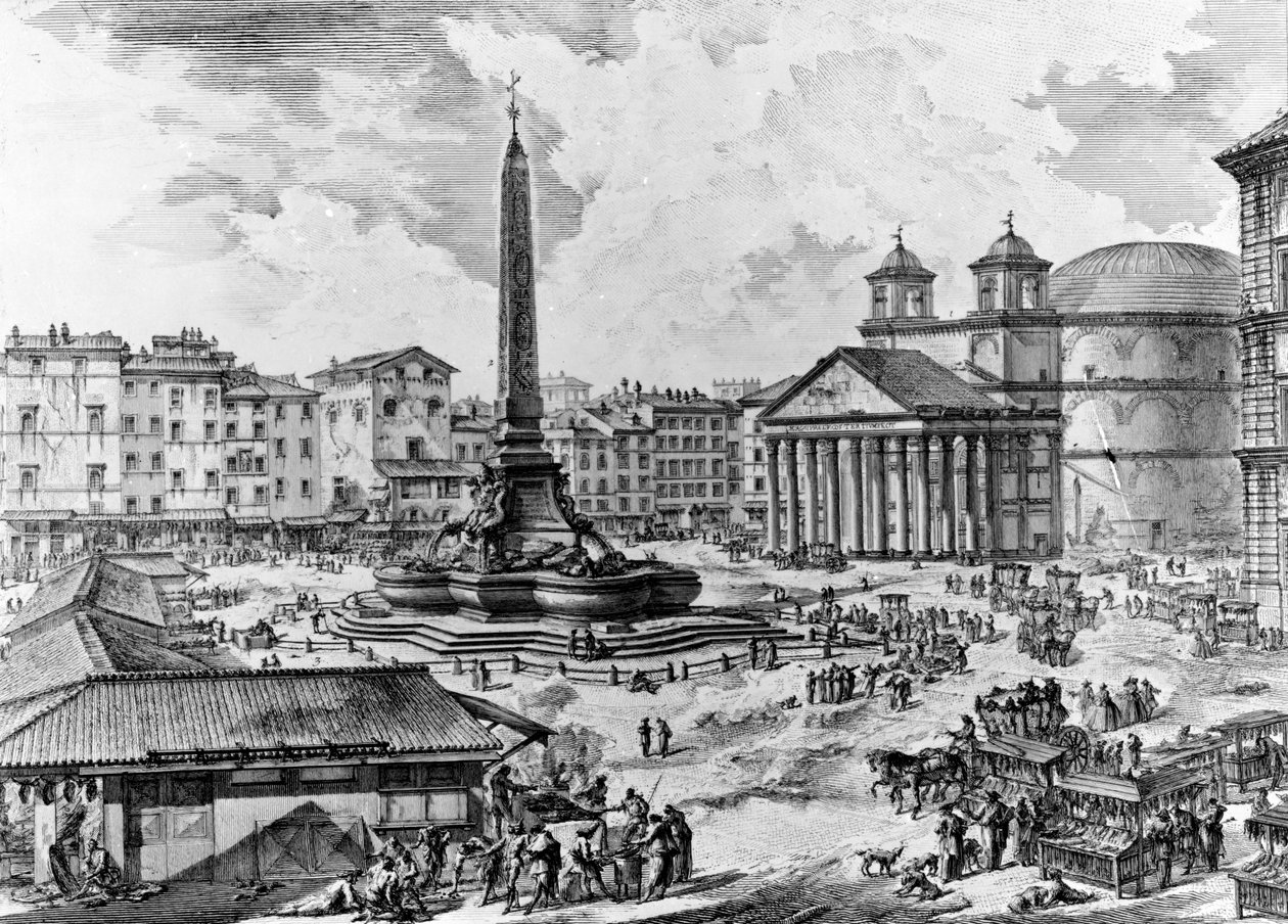 Vista della Piazza della Rotonda, dalla serie 