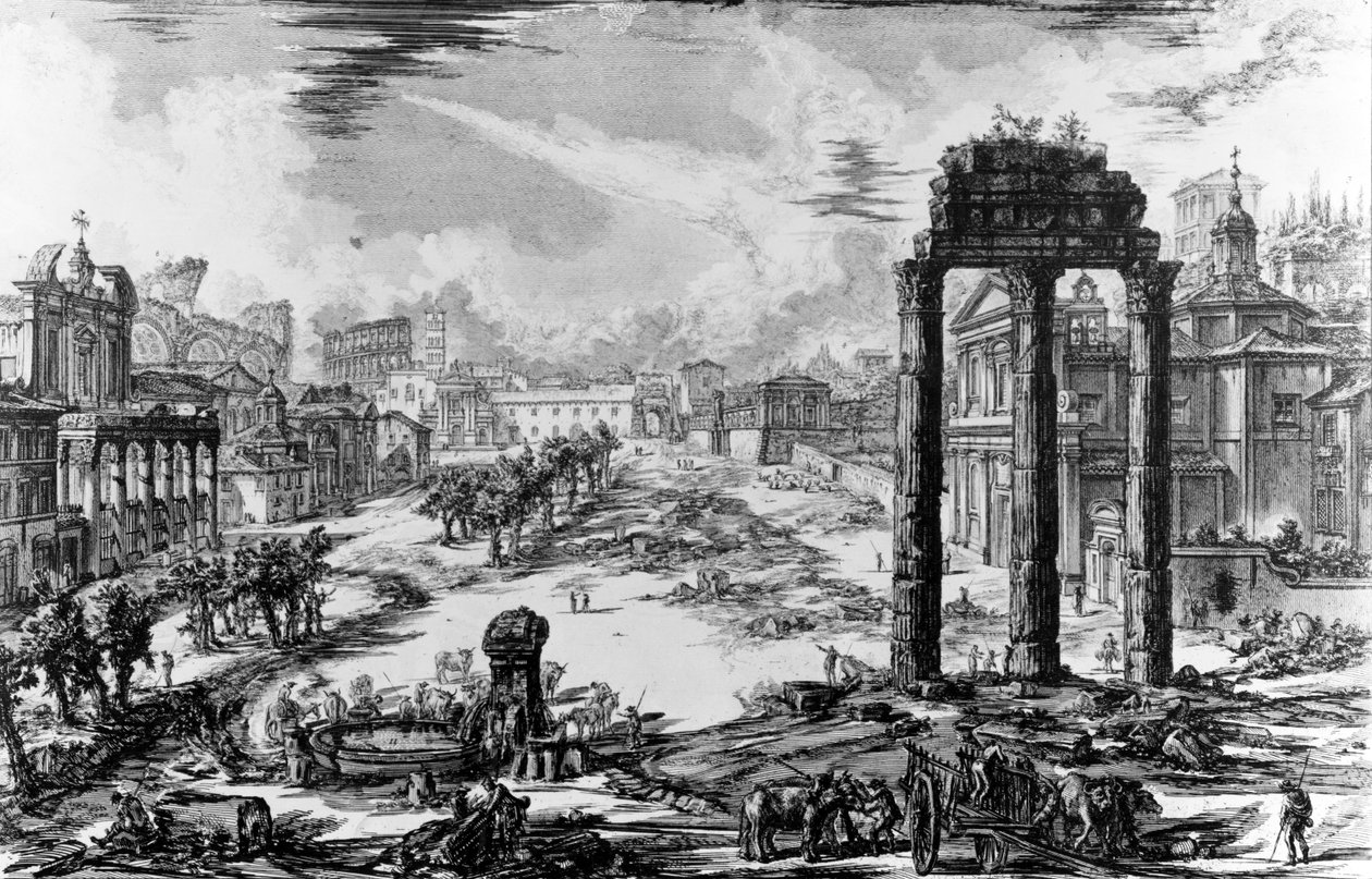 Veduta del Foro Romano, dalla serie 
