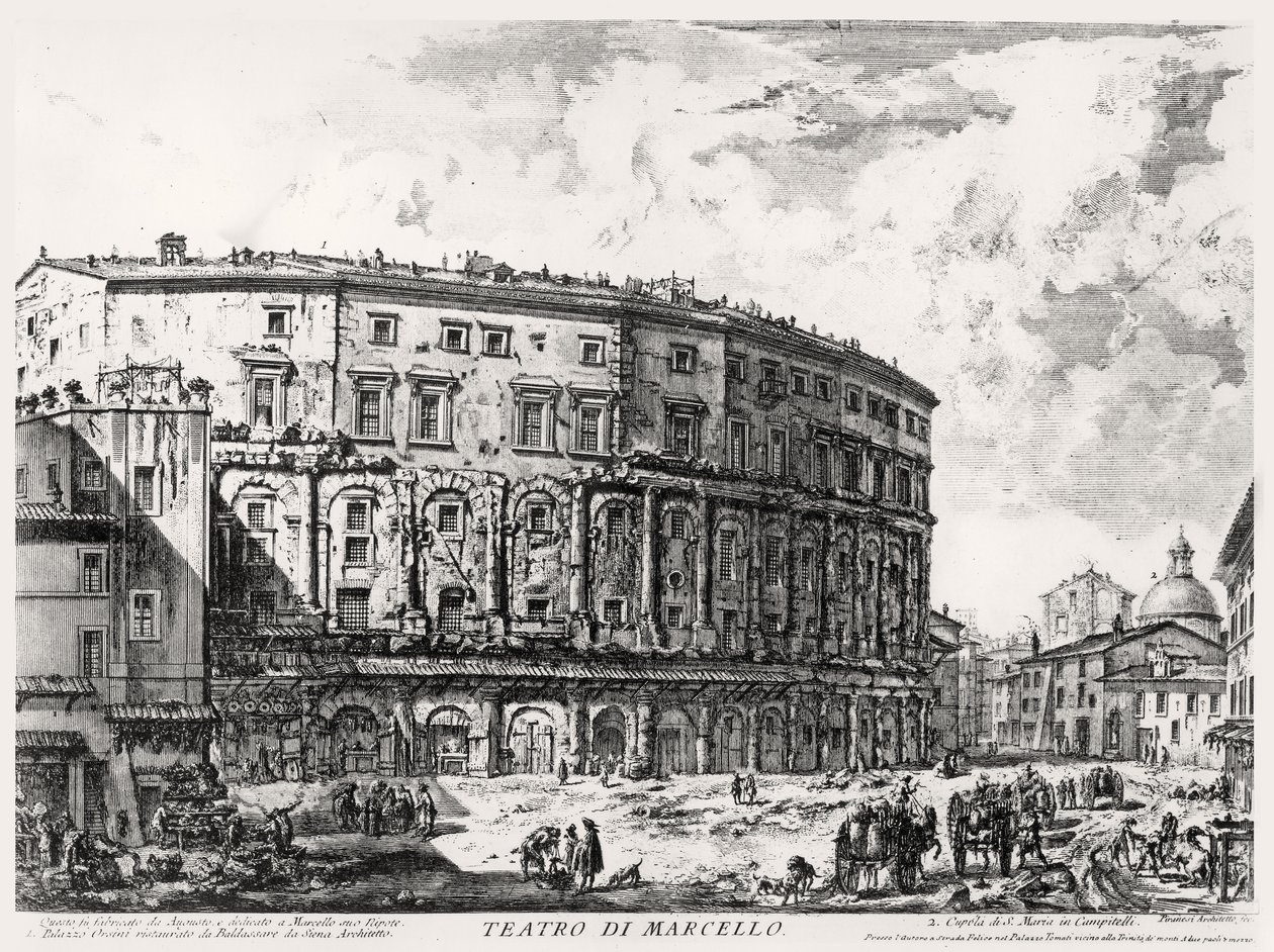 Veduta del Teatro di Marcello, dalla serie 